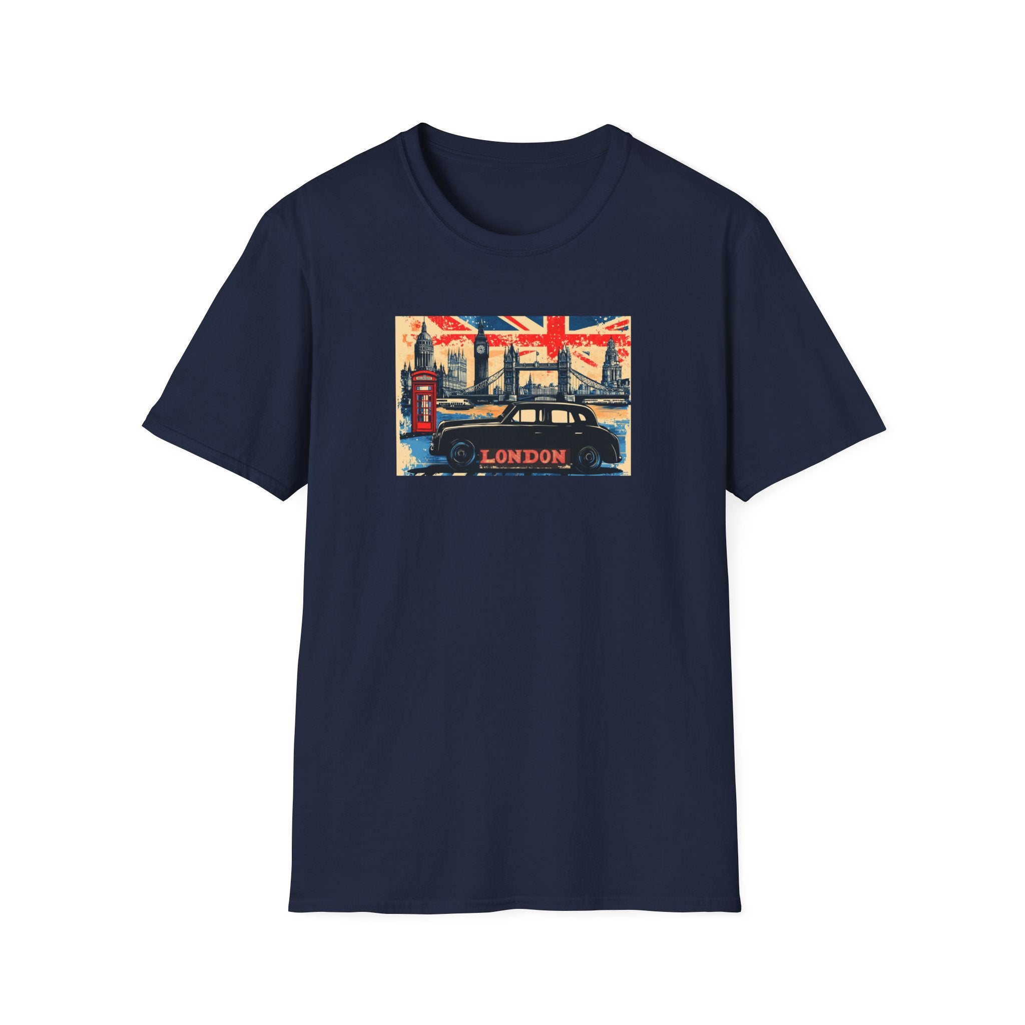 London Skyline Graphic T-Shirt | Union Jack, Tower Bridge, Red Phone Booth
