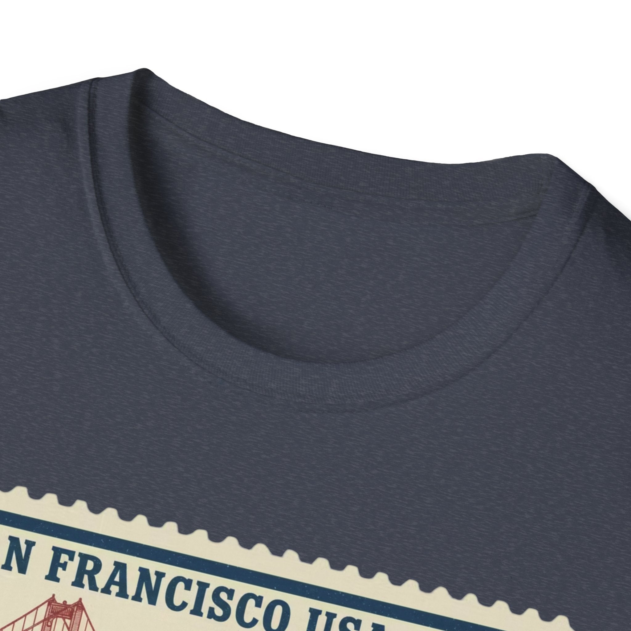 San Francisco 2026 Golden Gate Stamp T-Shirt — Vintage Soccer Postage Design