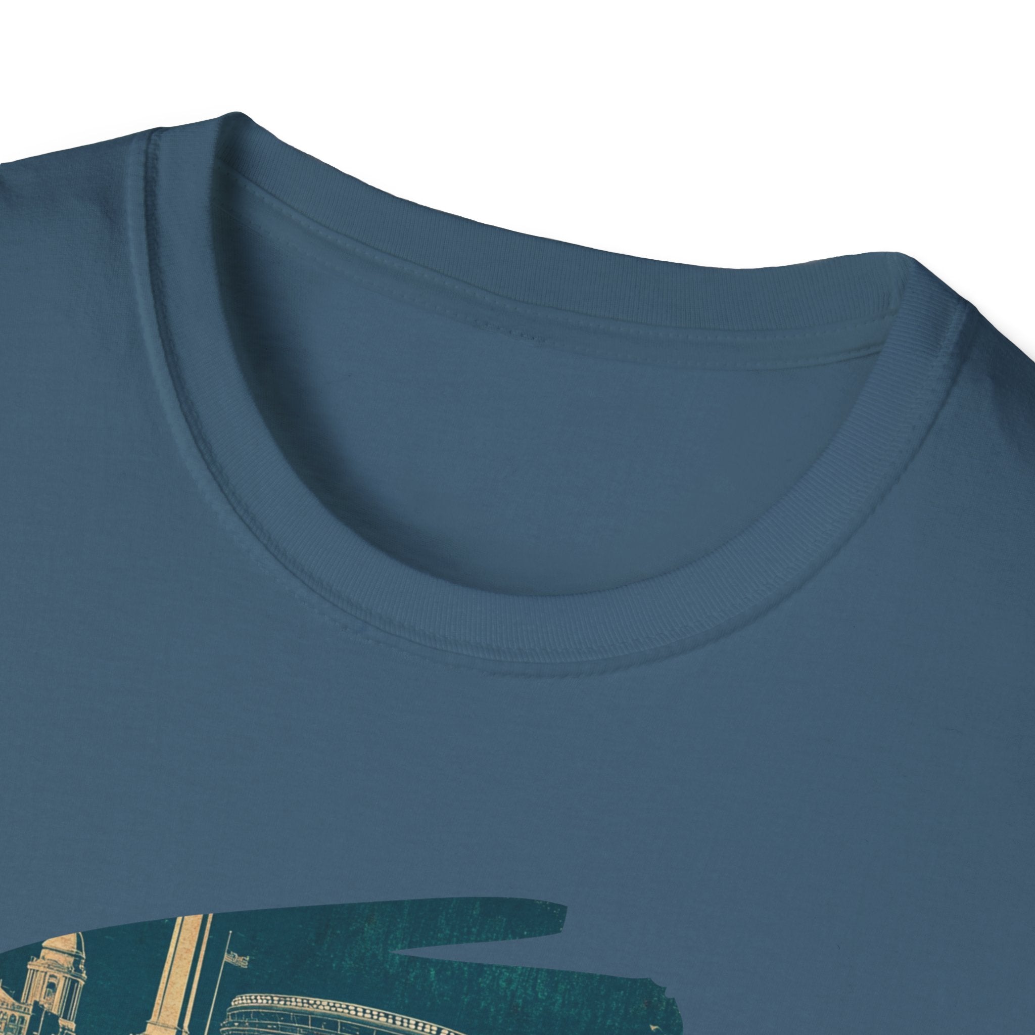 Boston Retro Brushstroke T-Shirt | City Skyline, Vintage Text