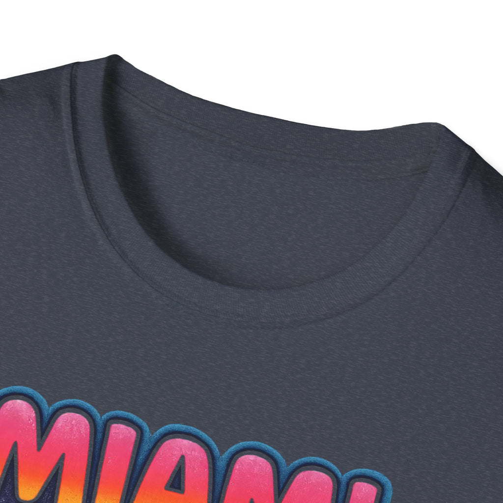 Miami Caliente Sunset T-Shirt — Vintage Palm Beach Vacation Tee
