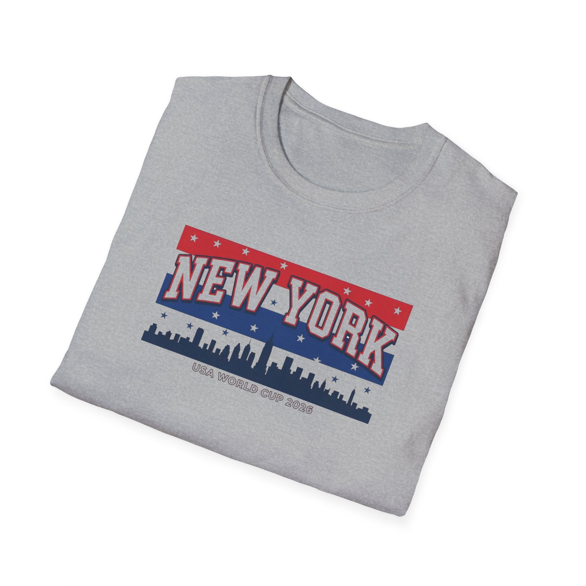 New York Skyline T-Shirt - Patriotic USA City Graphic Tee