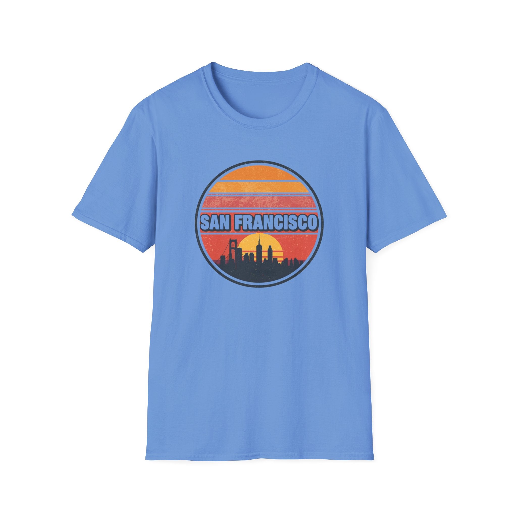 San Francisco Sunset Skyline T-Shirt — Retro Cityscape Tee