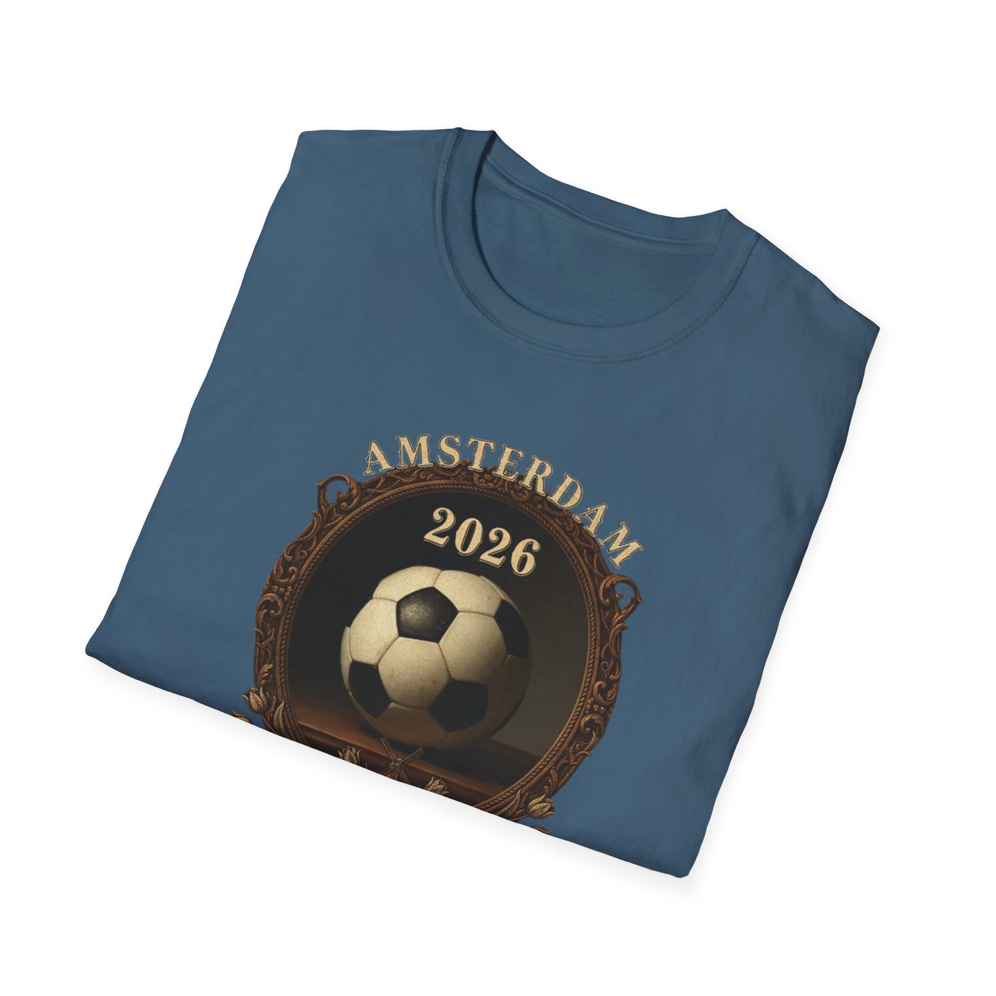 Amsterdam Netherlands 2026 Soccer T-Shirt — Vintage Football Design