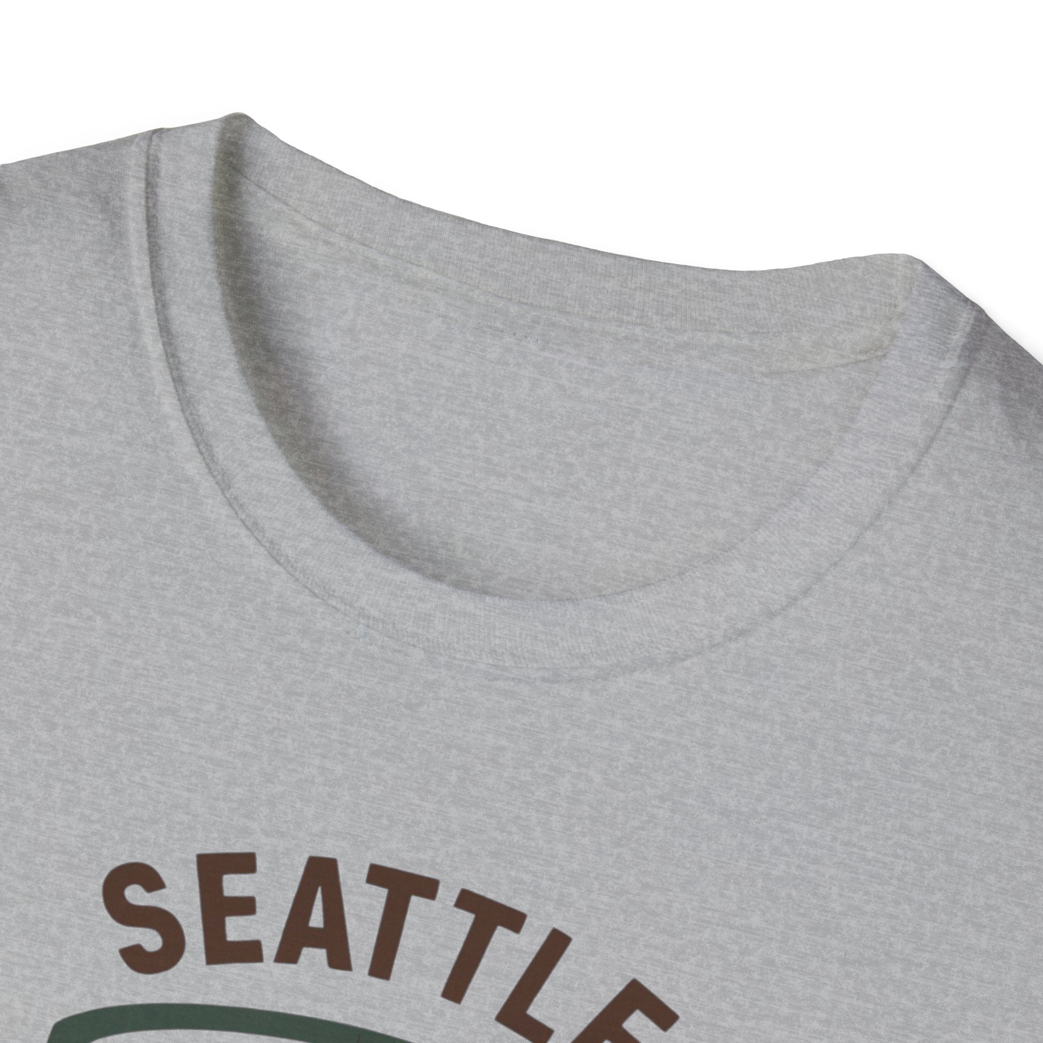 Seattle Coffee City T-Shirt — "This City Runs on Caffeine and Chaos"