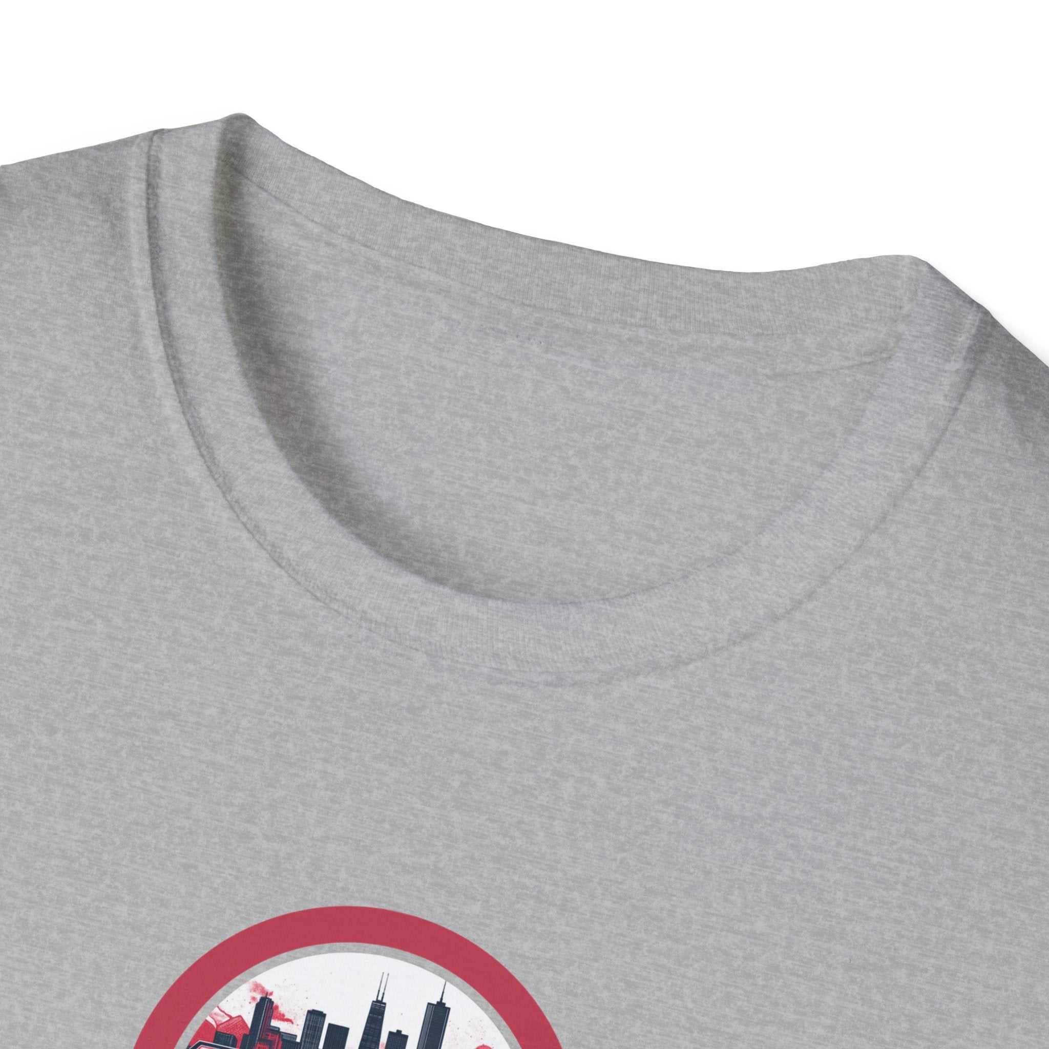 Chicago Skyline Circle Logo T-Shirt | Cityscape Graphic Tee