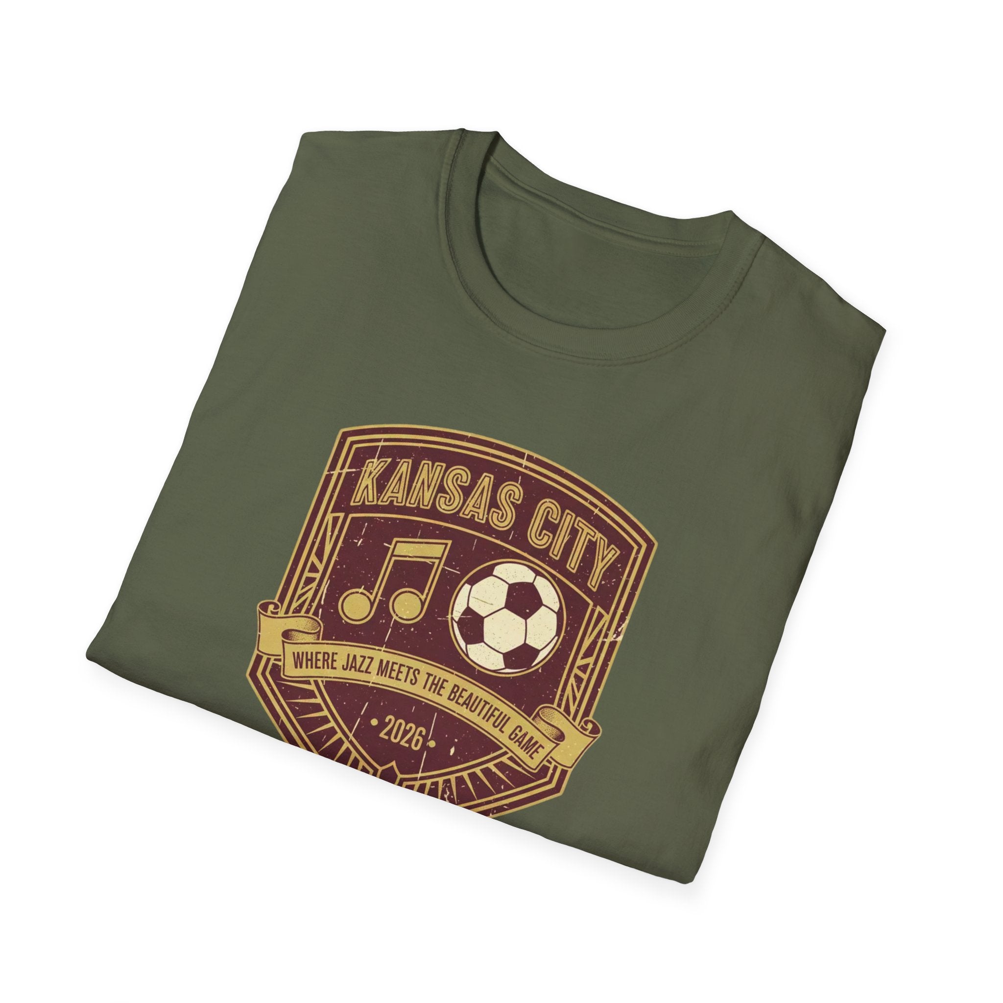 Kansas City Music & Soccer Crest T-Shirt