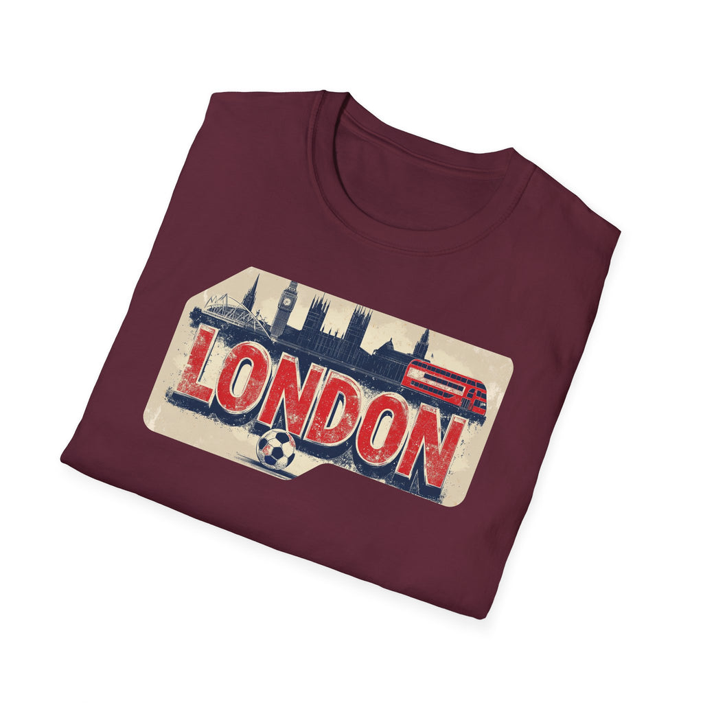 London Vintage Sign T-Shirt | Skyline, Union Jack Bus