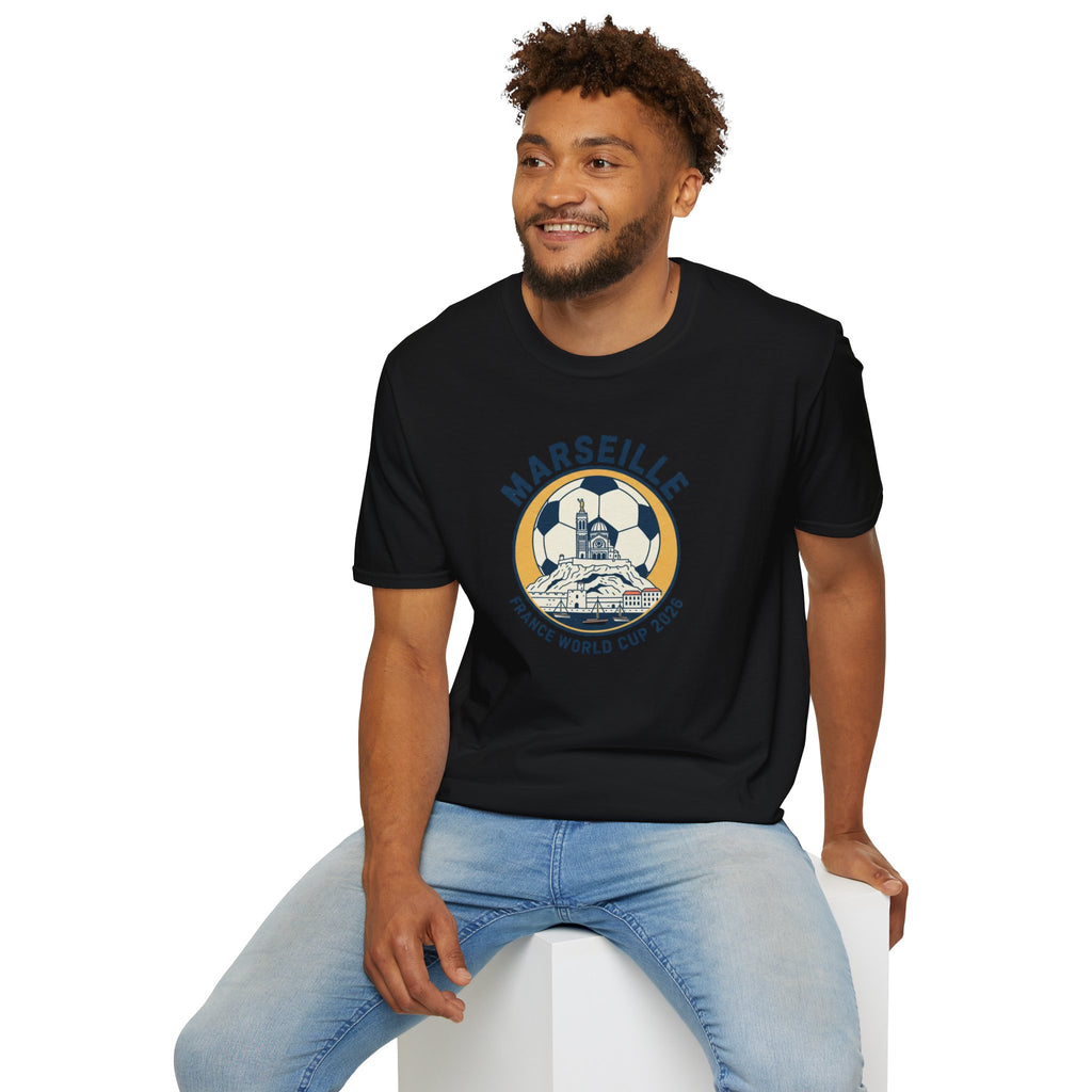 Marseille Soccer T‑Shirt – France World Cup 2026 Stadium Graphic