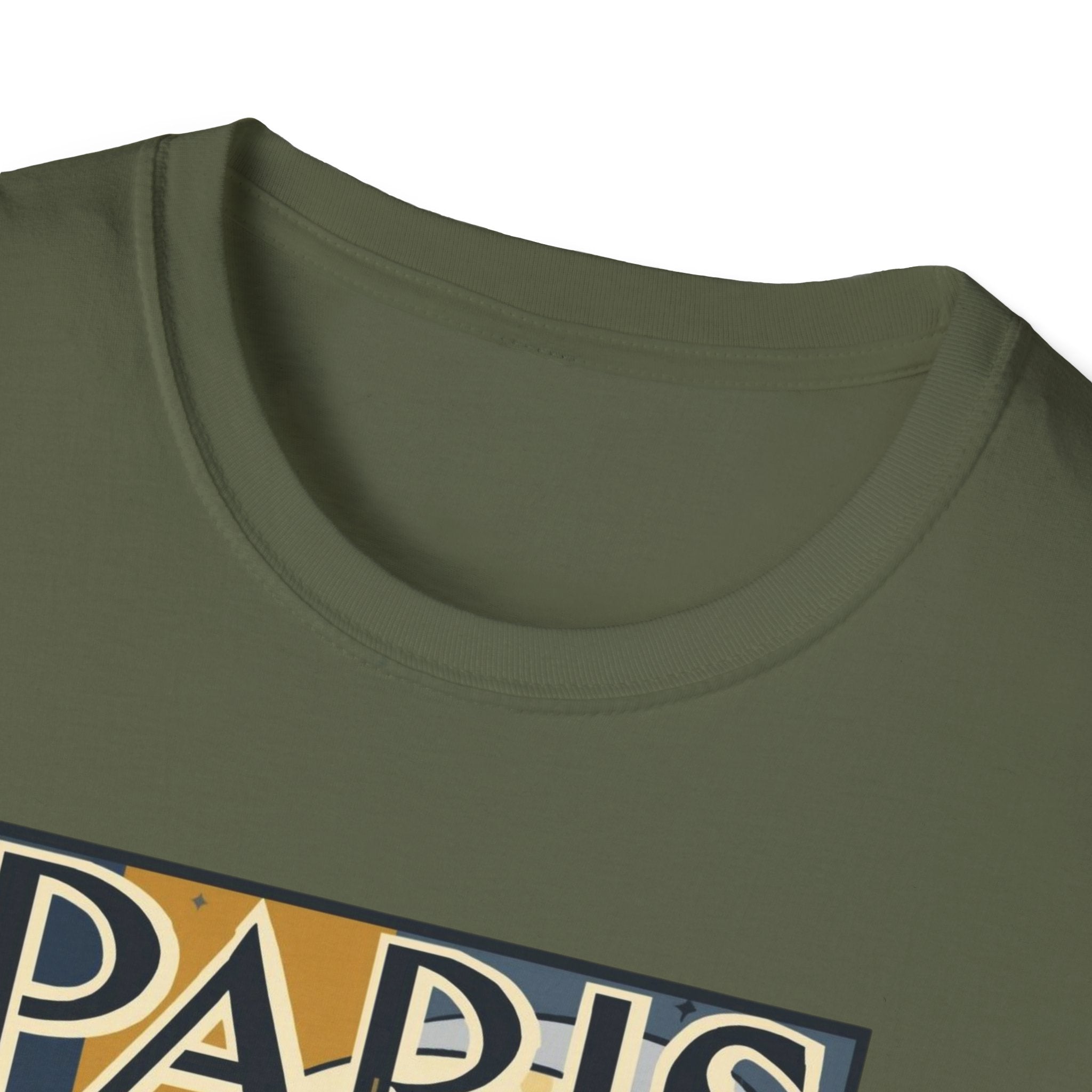 Paris Travel Poster T-Shirt — Retro Art Deco Cityscape Tee