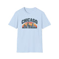 Chicago Skyline T-Shirt — Retro Sunset Cityscape Tee
