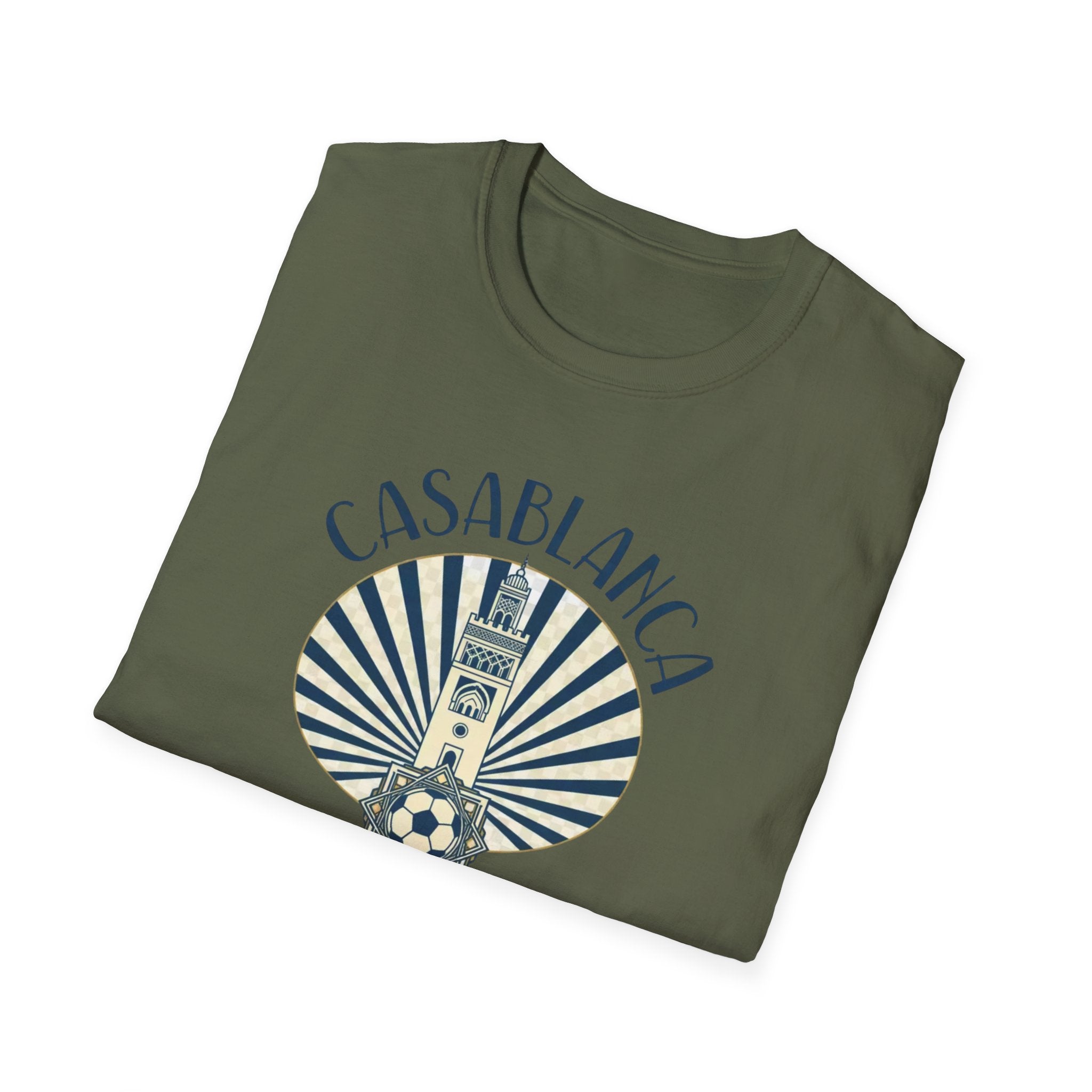 Casablanca Vintage Travel T-Shirt — Morocco World Cup 2026 Souvenir
