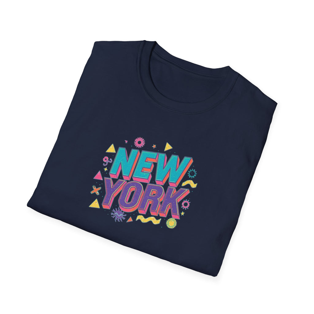 New York colorful typography T-Shirt | city souvenir, retro pop design
