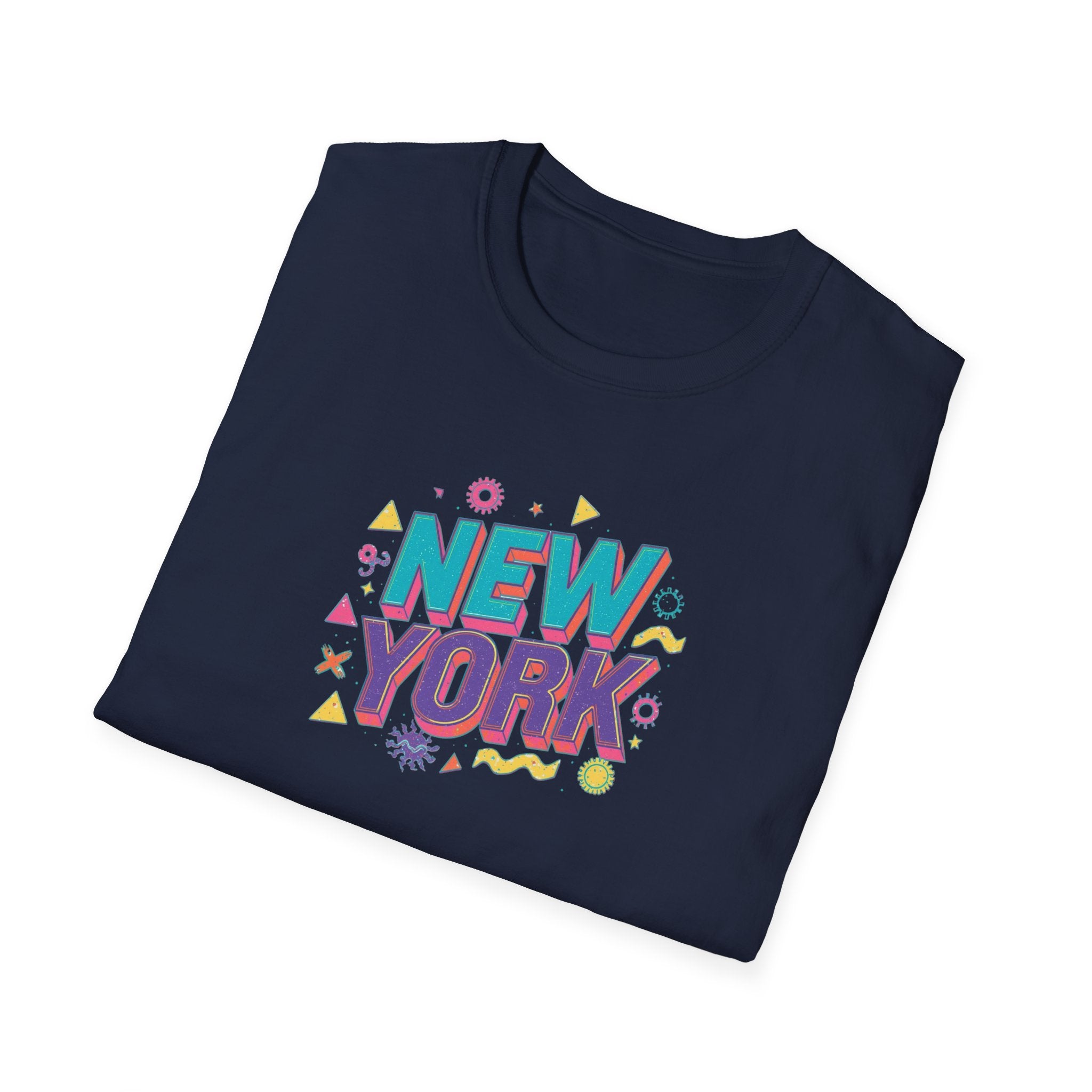 New York colorful typography T-Shirt | city souvenir, retro pop design