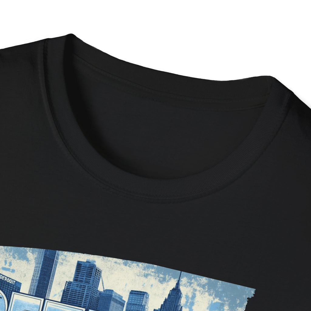 Detroit Skyline Graphic Tee | Detroit City Map, Urban Motor City