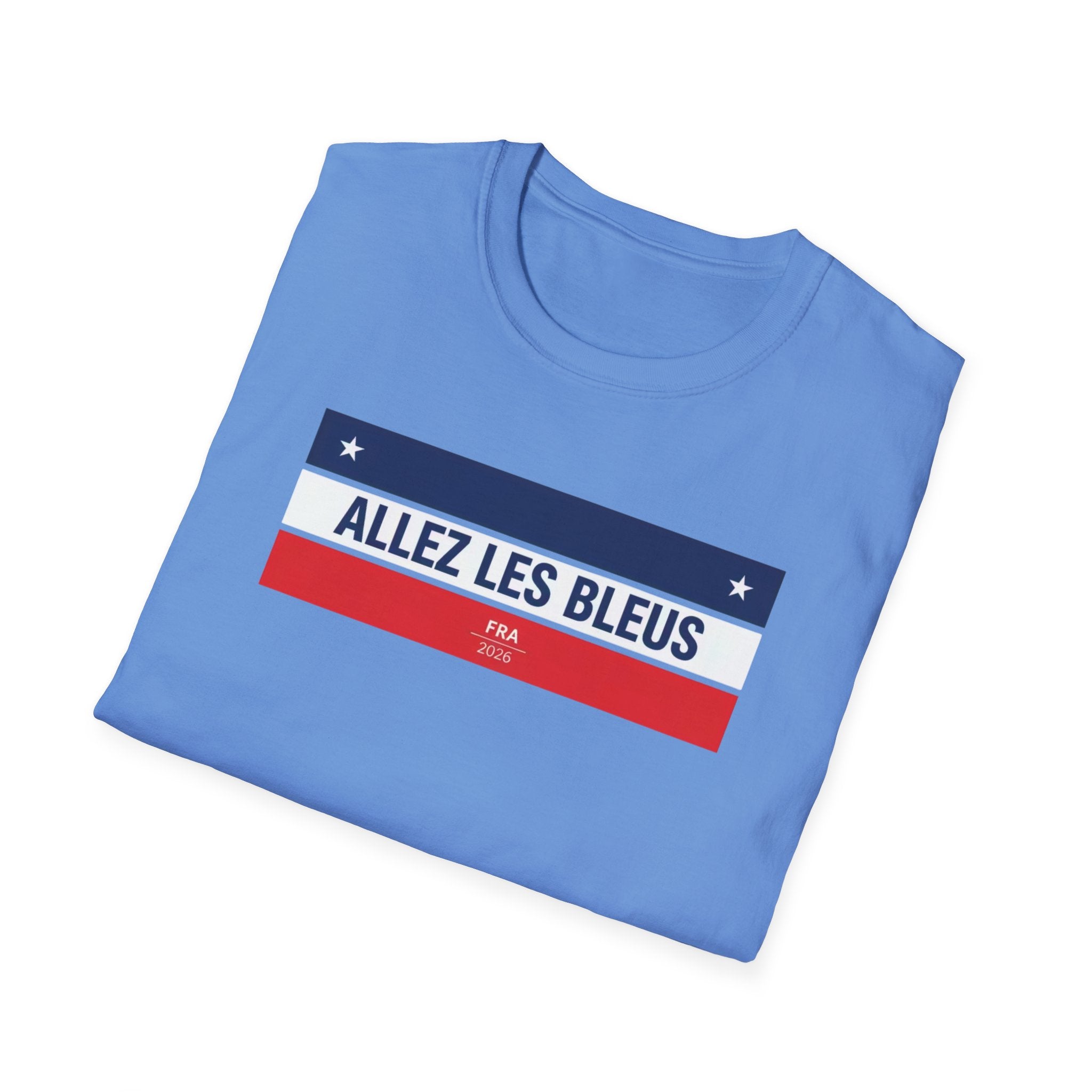 T-Shirt — Allez Les Bleus French Flag Soccer Supporter Tee