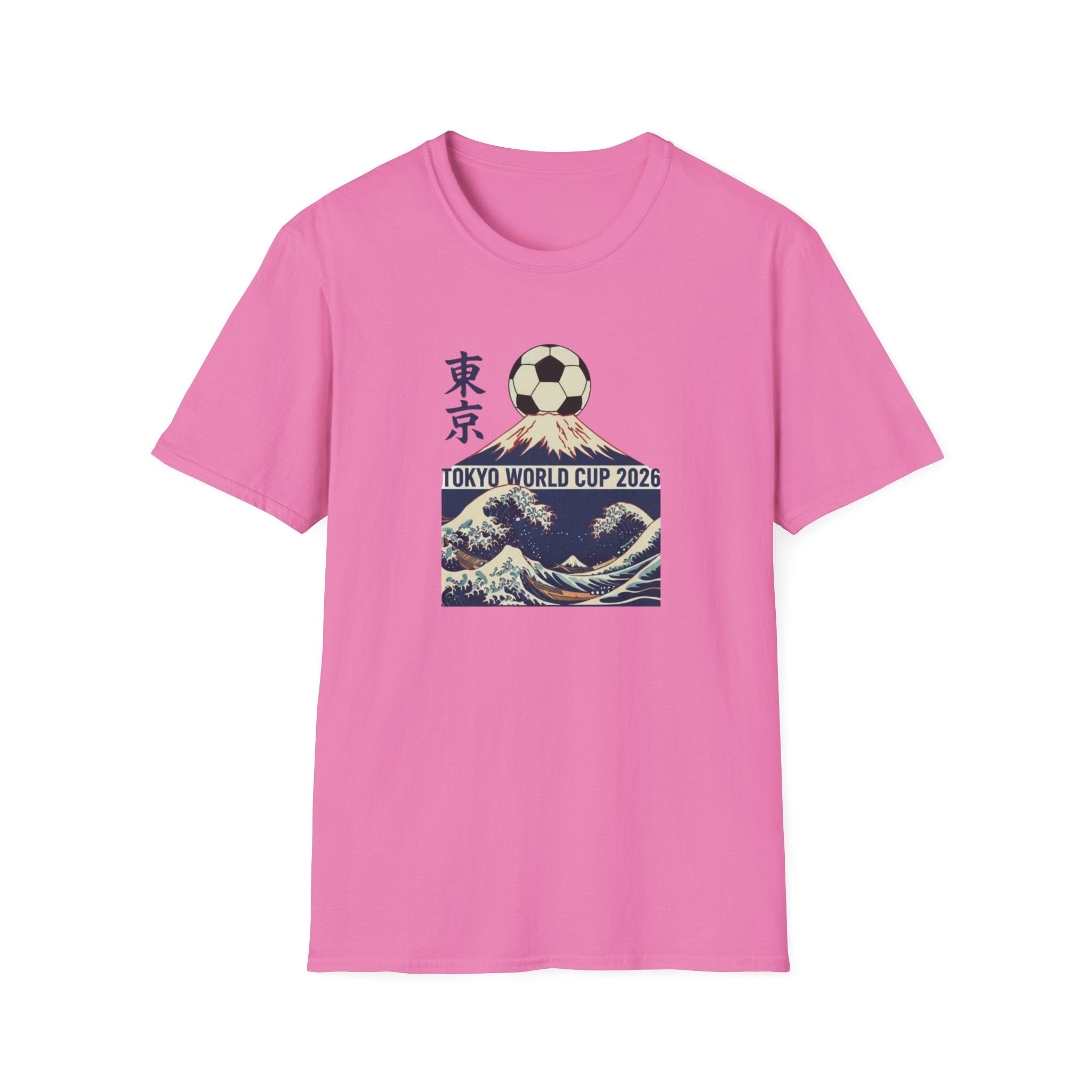 Tokyo World Cup 2026 Soccer T‑Shirt — Great Wave Football Design