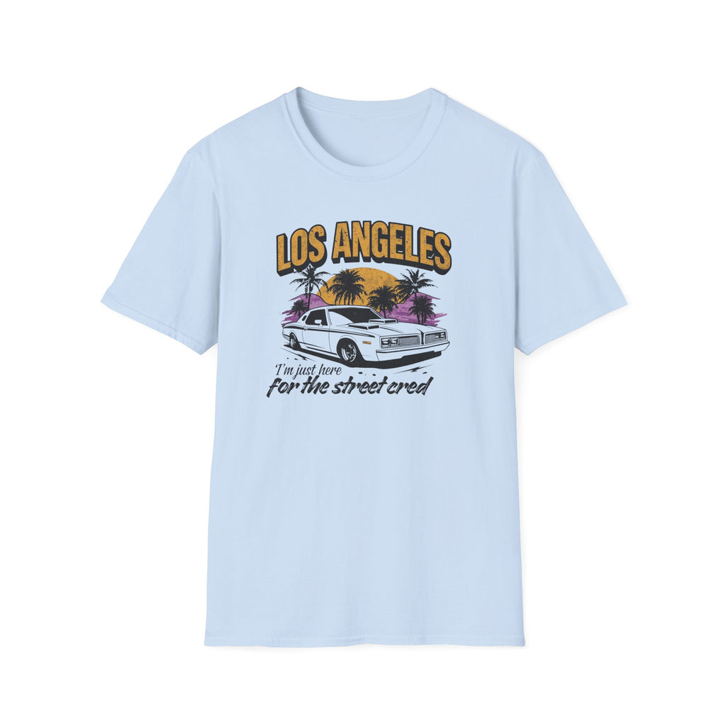 Los Angeles Retro Car T-Shirt — "For the Street Cred" Vintage Sunset Tee