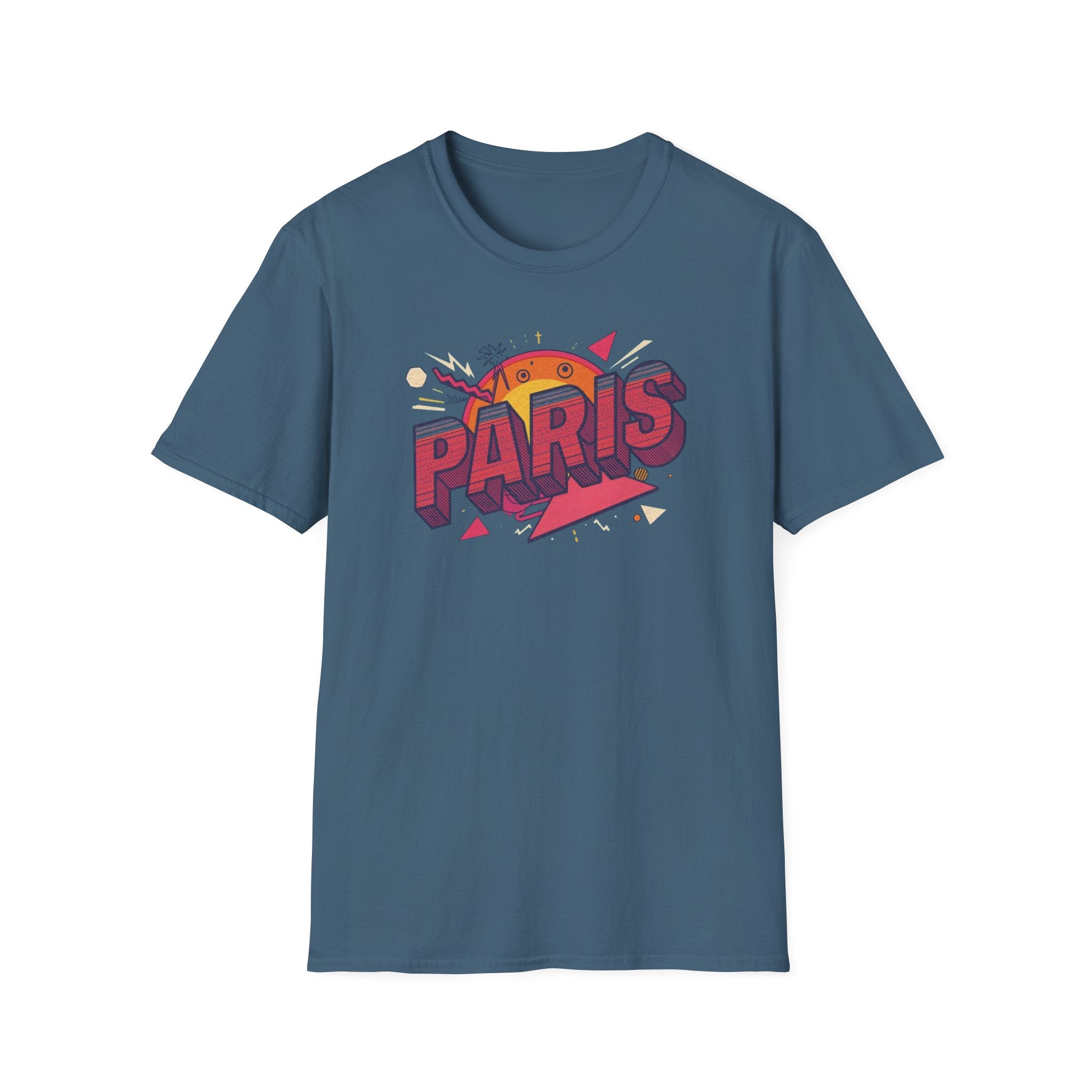 Paris Retro Graphic T-Shirt — Vintage Sunset Travel Tee