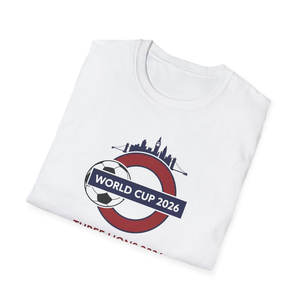 World Cup 2026 Three Lions T-Shirt — England Soccer Fan Tee