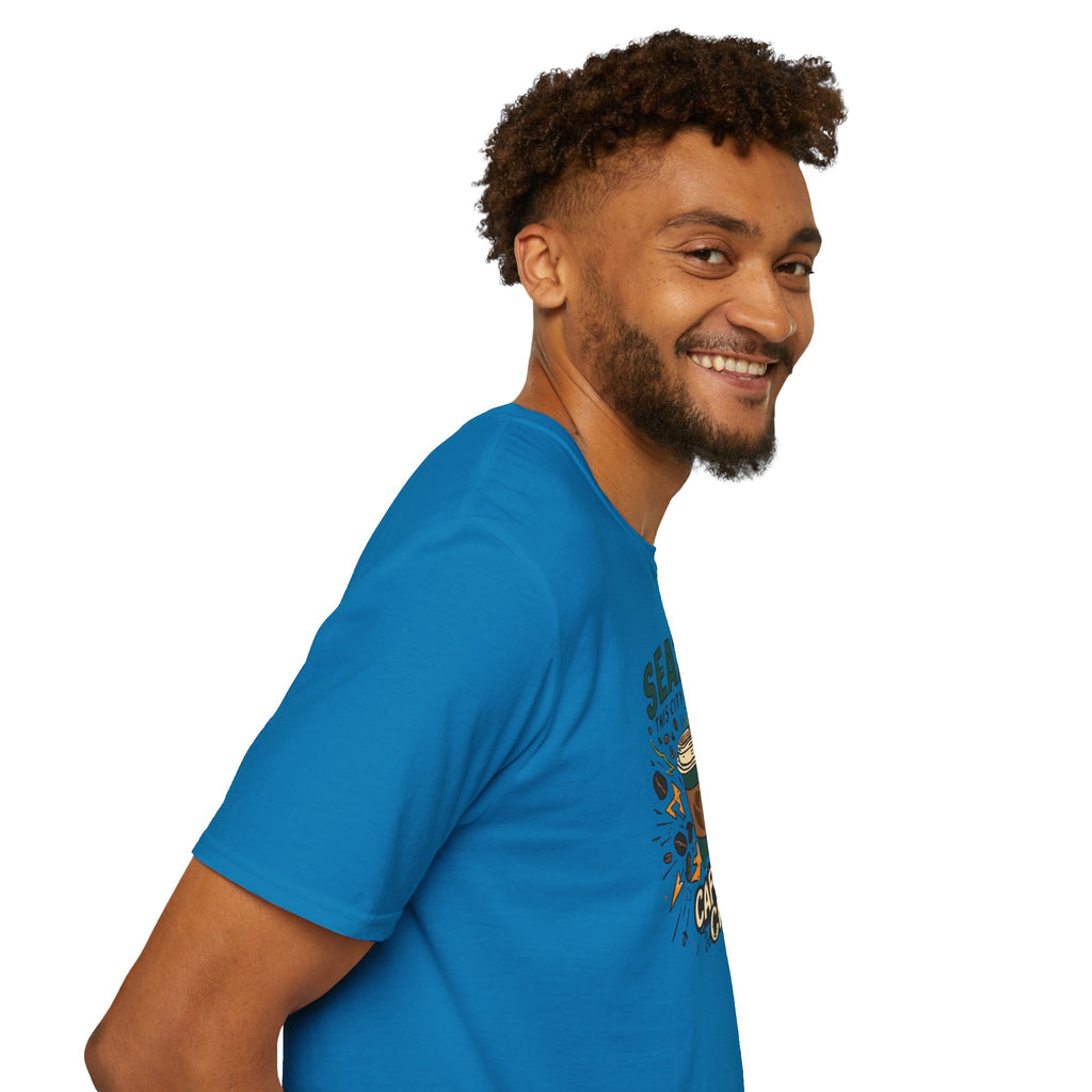 Seattle Caffeine Chaos T-Shirt – This City Runs on Coffee Graphic Tee