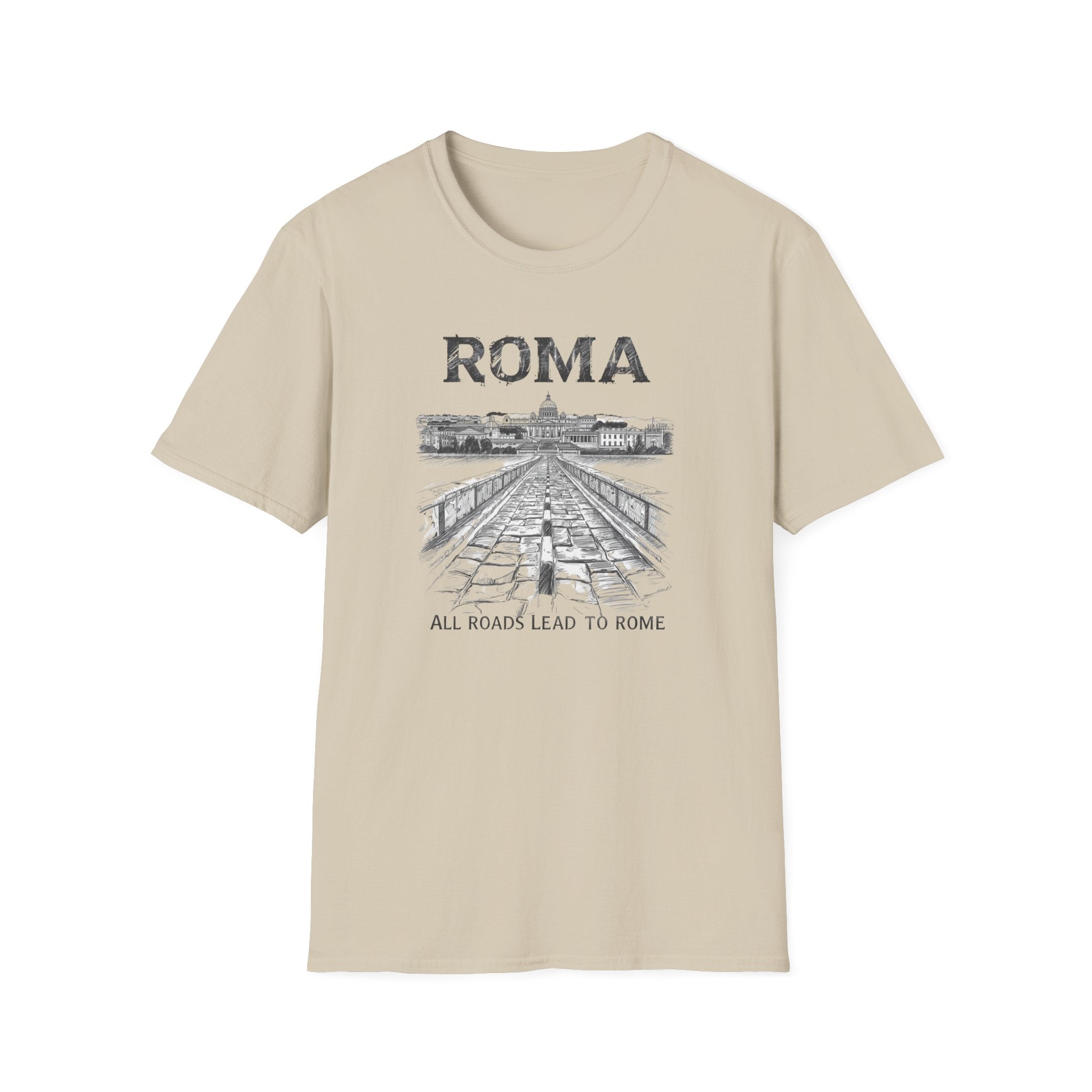 Roma vintage cityscape T-Shirt | All Roads Lead to Rome