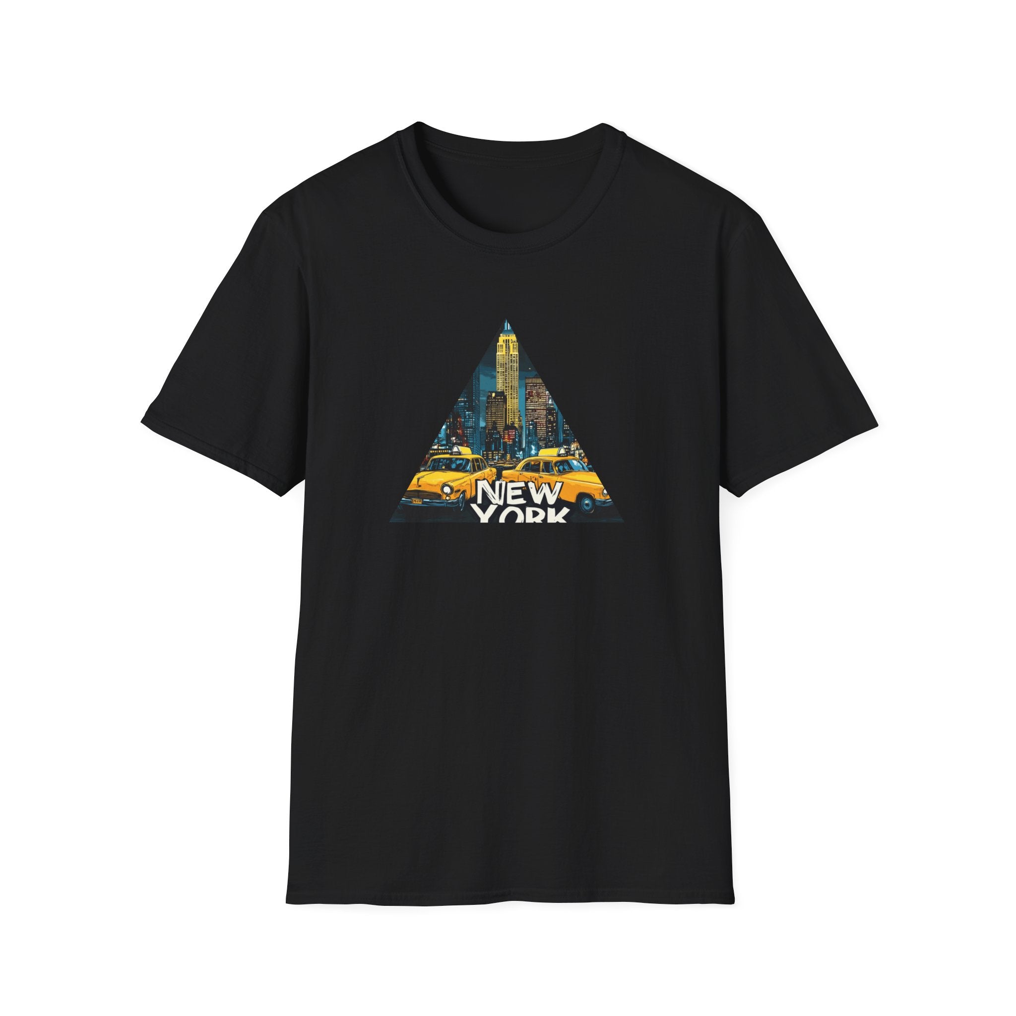 New York City Taxi Triangle T-Shirt | NYC Skyline Graphic Tee