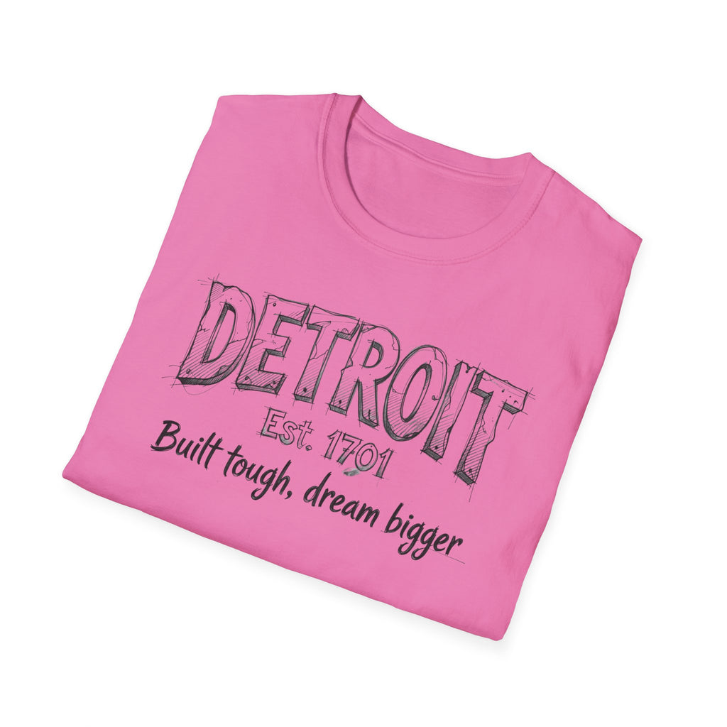 Detroit Built Tough Tee — 'Built tough, dream bigger' City Pride T-Shirt