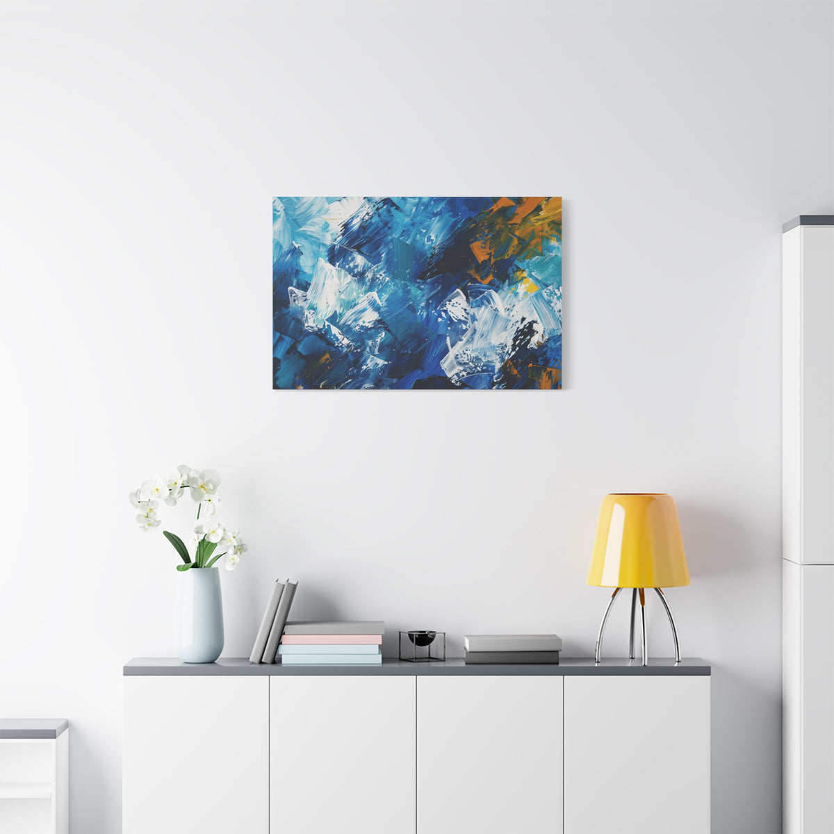 Abstract Painting Inspired by Munich and Bavarian Culture Stretched Canvas Wall Art
