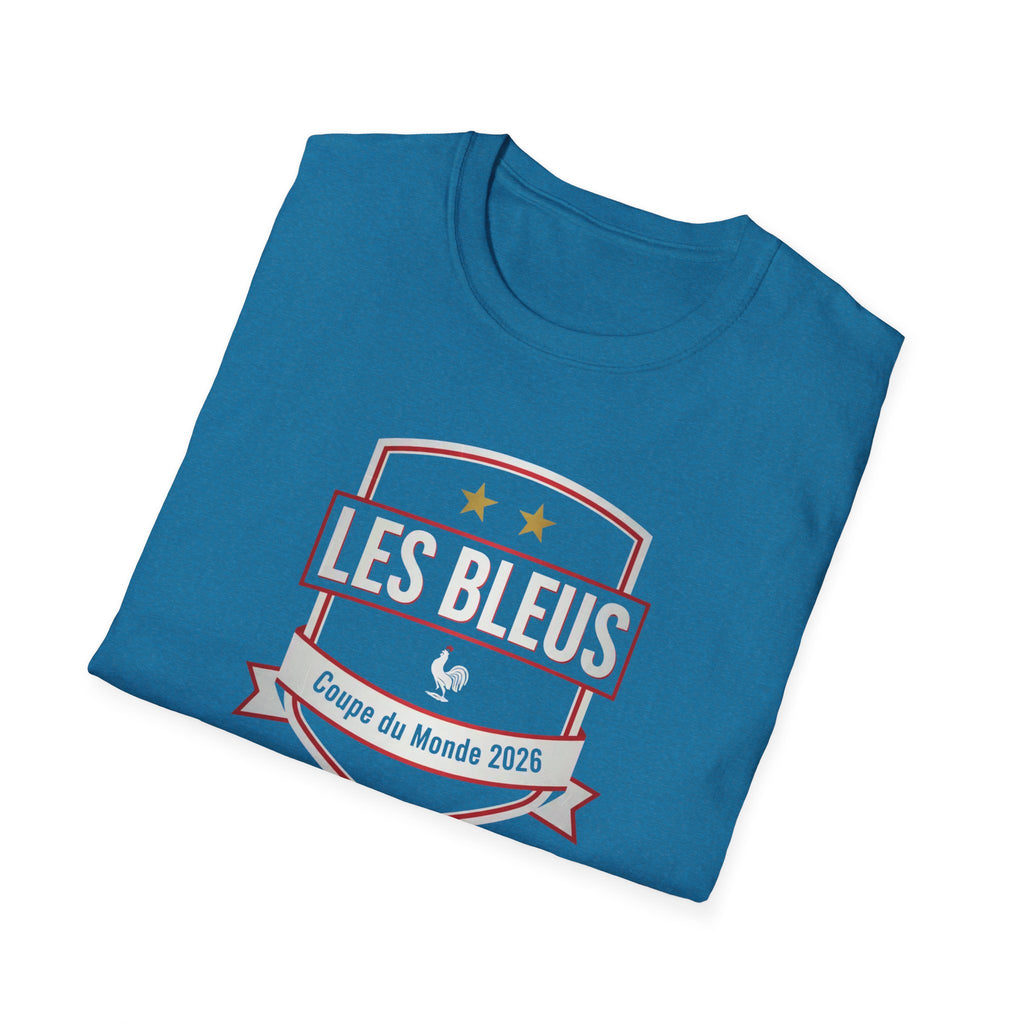 Les Bleus Shield T-Shirt – Coupe du Monde 2026 French Soccer Fan Tee