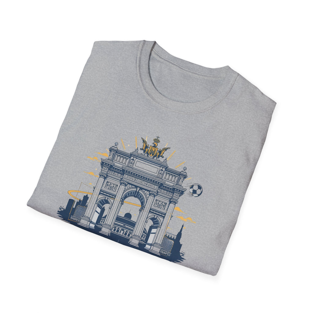 Madrid Arch Illustration T-Shirt | Puerta de Alcalá Landmark Tee