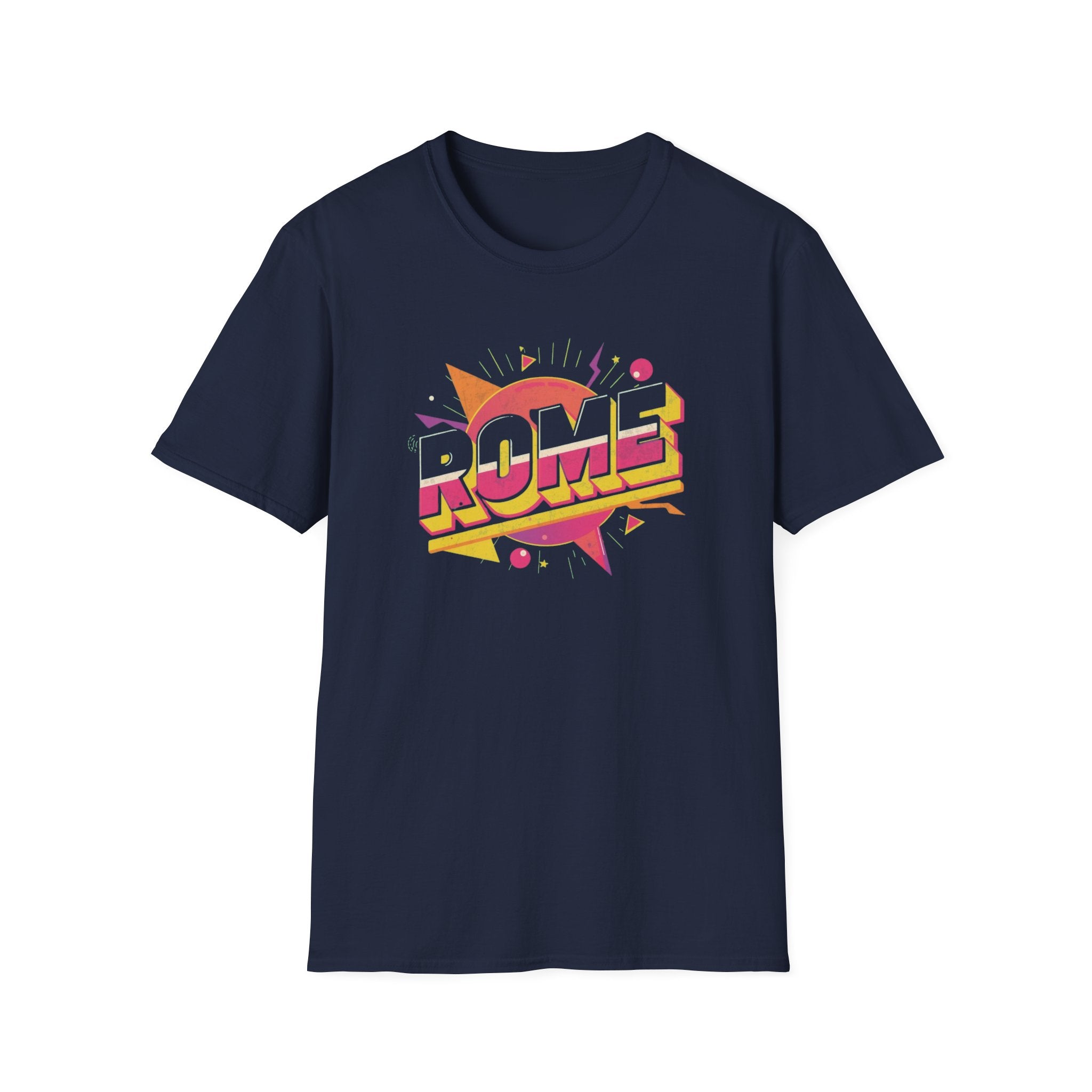 Rome Vintage Retro Graphic T‑Shirt — 80s Pop Art Travel Tee