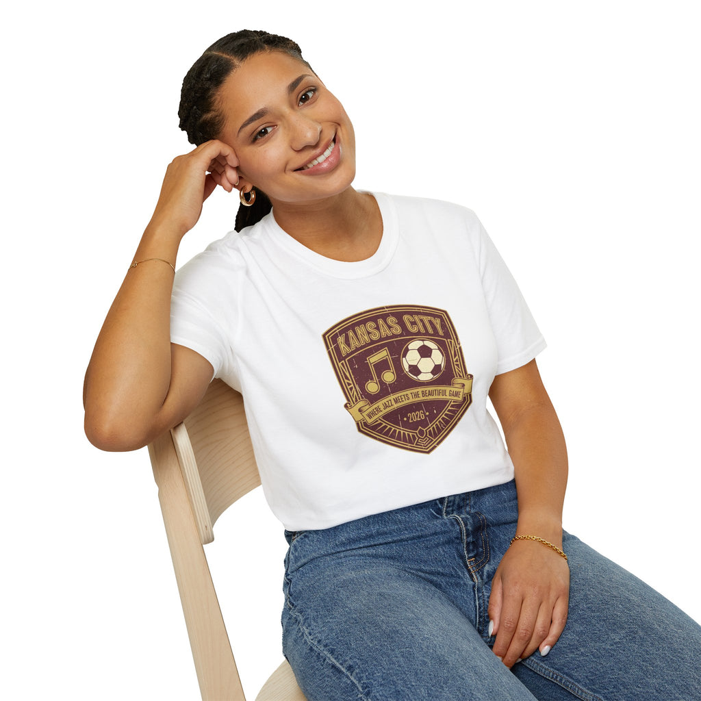 Kansas City Music & Soccer Crest T-Shirt