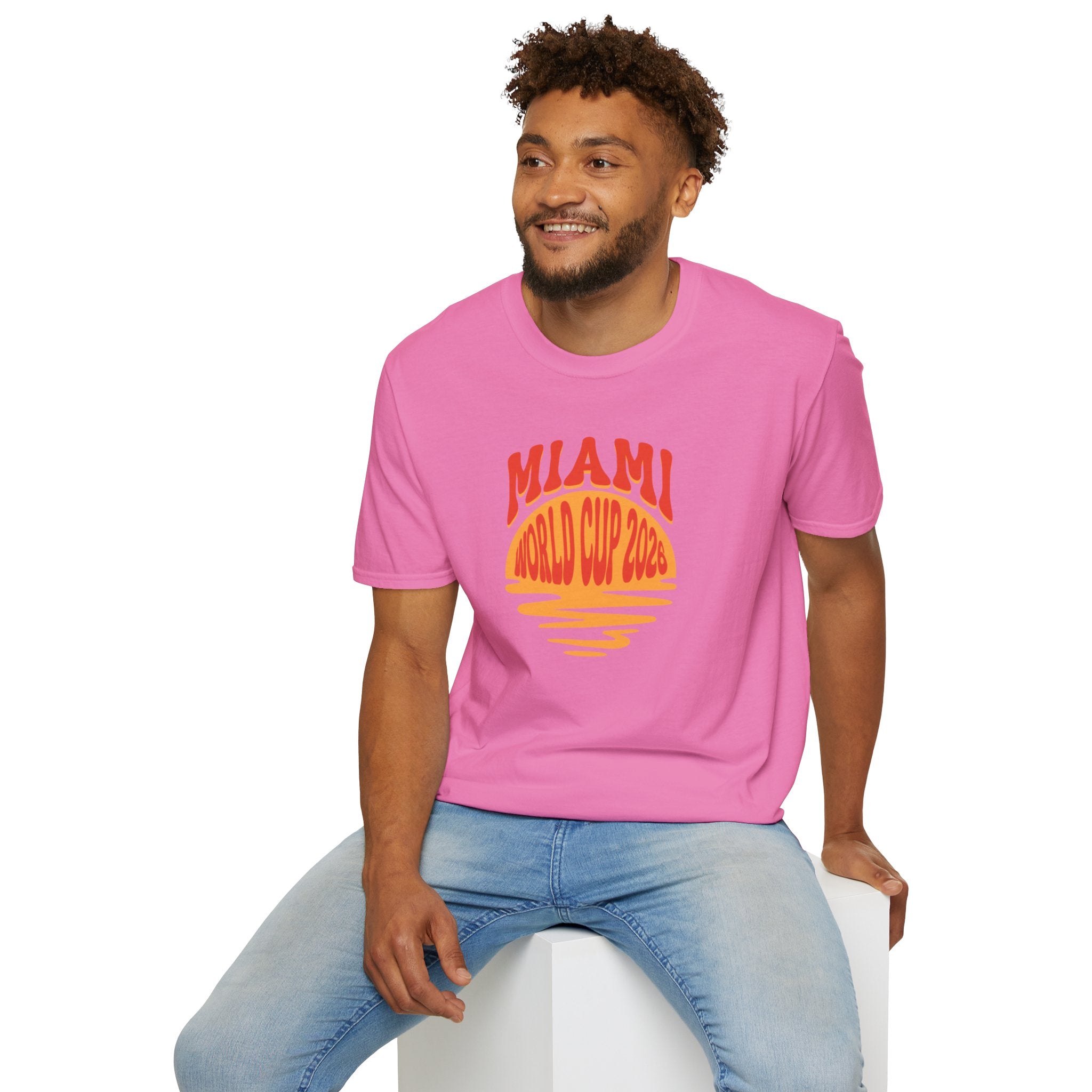 Miami World Cup 2026 T-Shirt – Retro Sunset Soccer Tee