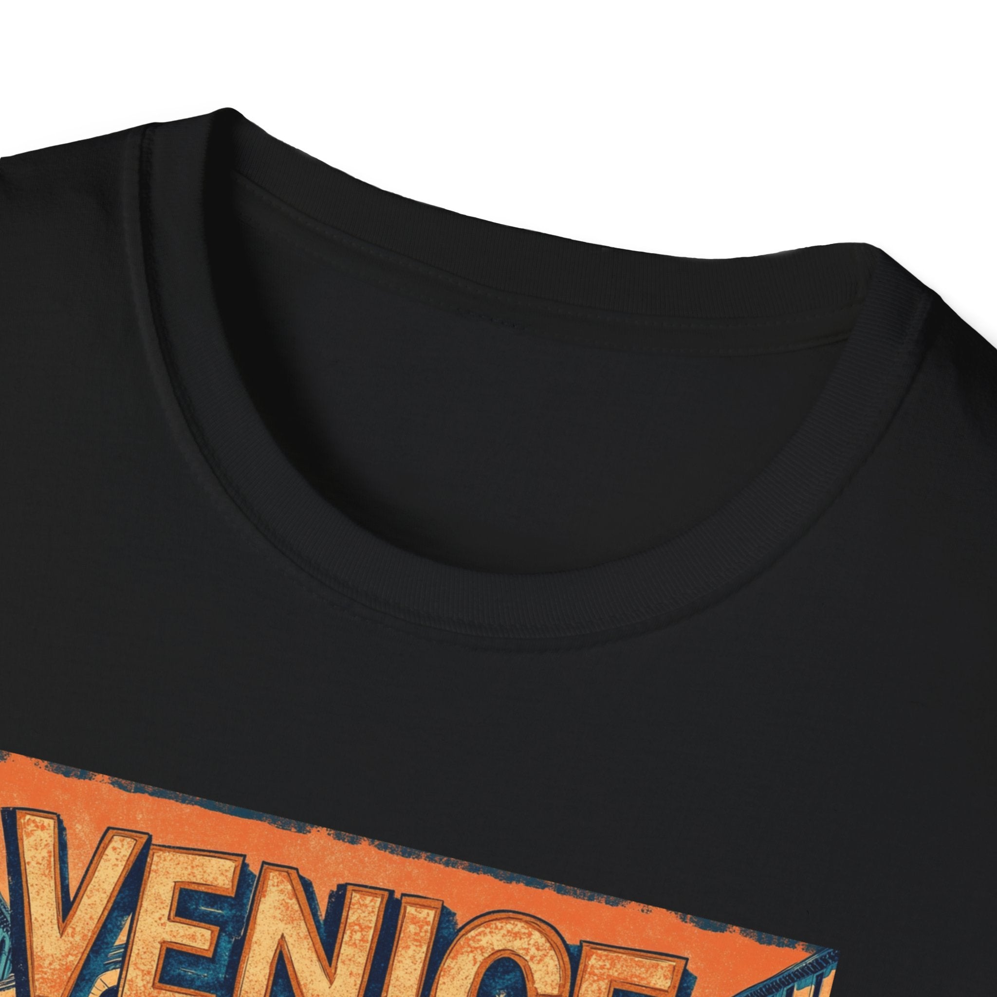 Venice Vintage Canal Poster T-Shirt | Gondola Bridge Italy Travel Tee