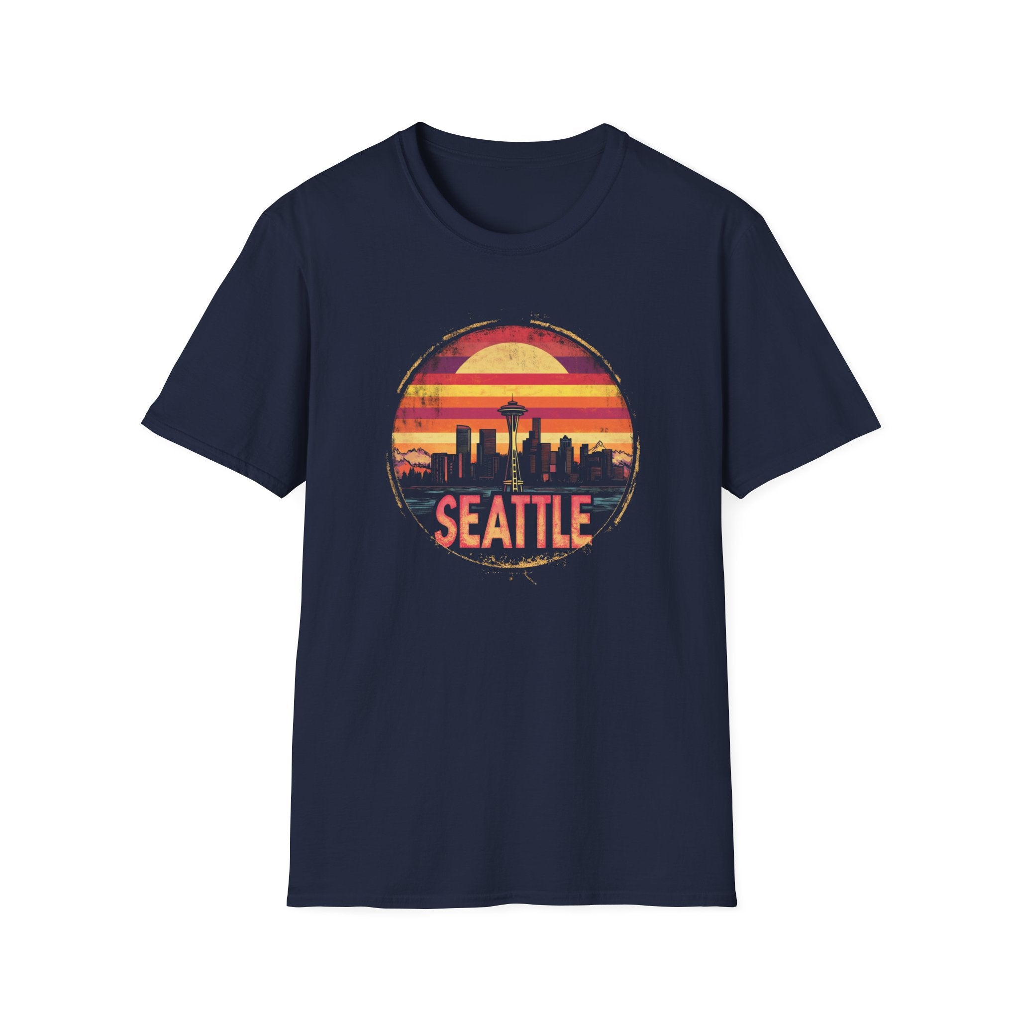 Seattle Sunset Skyline T-Shirt
