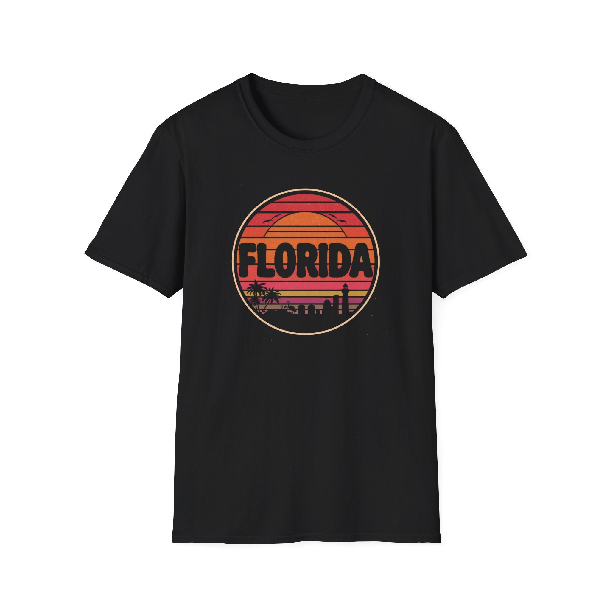 Florida Sunset T-Shirt — Retro Beach Skyline Tee