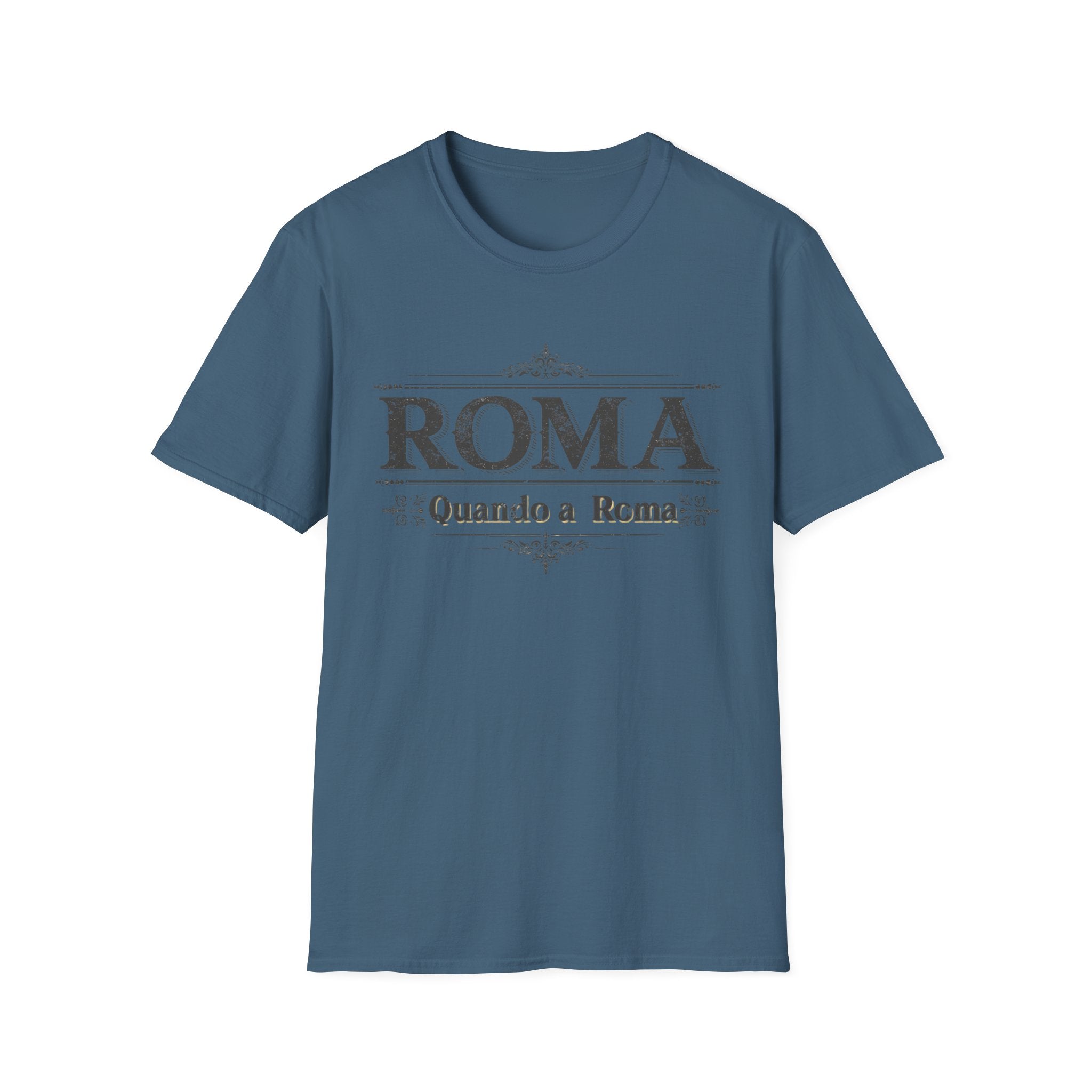 ROMA Vintage Typography T-Shirt | Quando a Roma travel souvenir