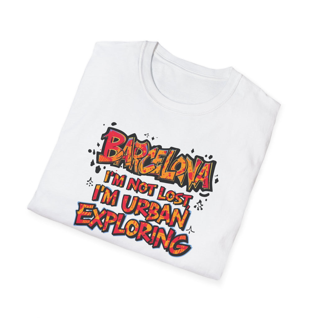 Barcelona Urban Exploring T-Shirt — "I'm Not Lost, I'm Urban Exploring" Travel Tee