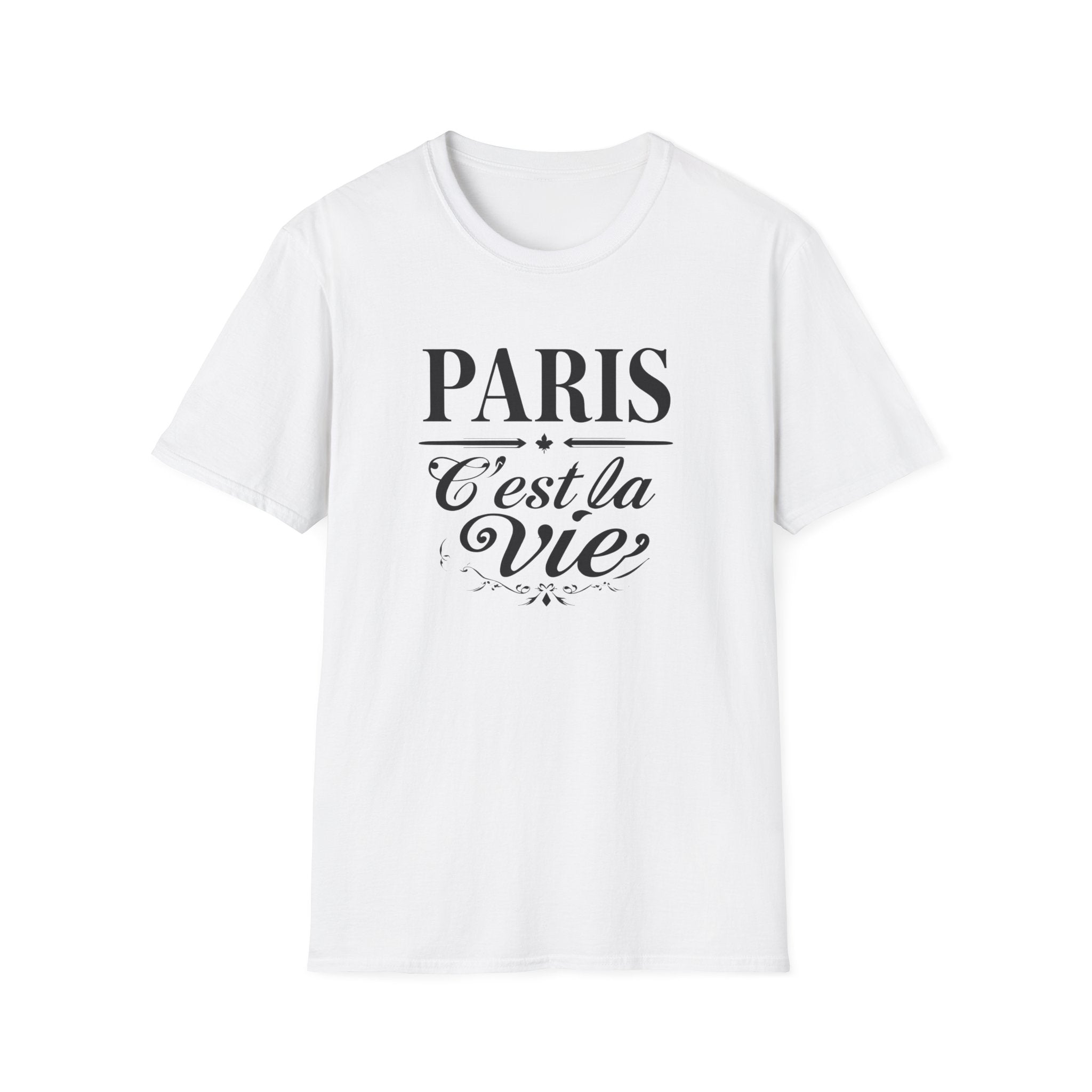 Paris C'est la Vie T-Shirt | French Script Tee, Paris Typography Shirt