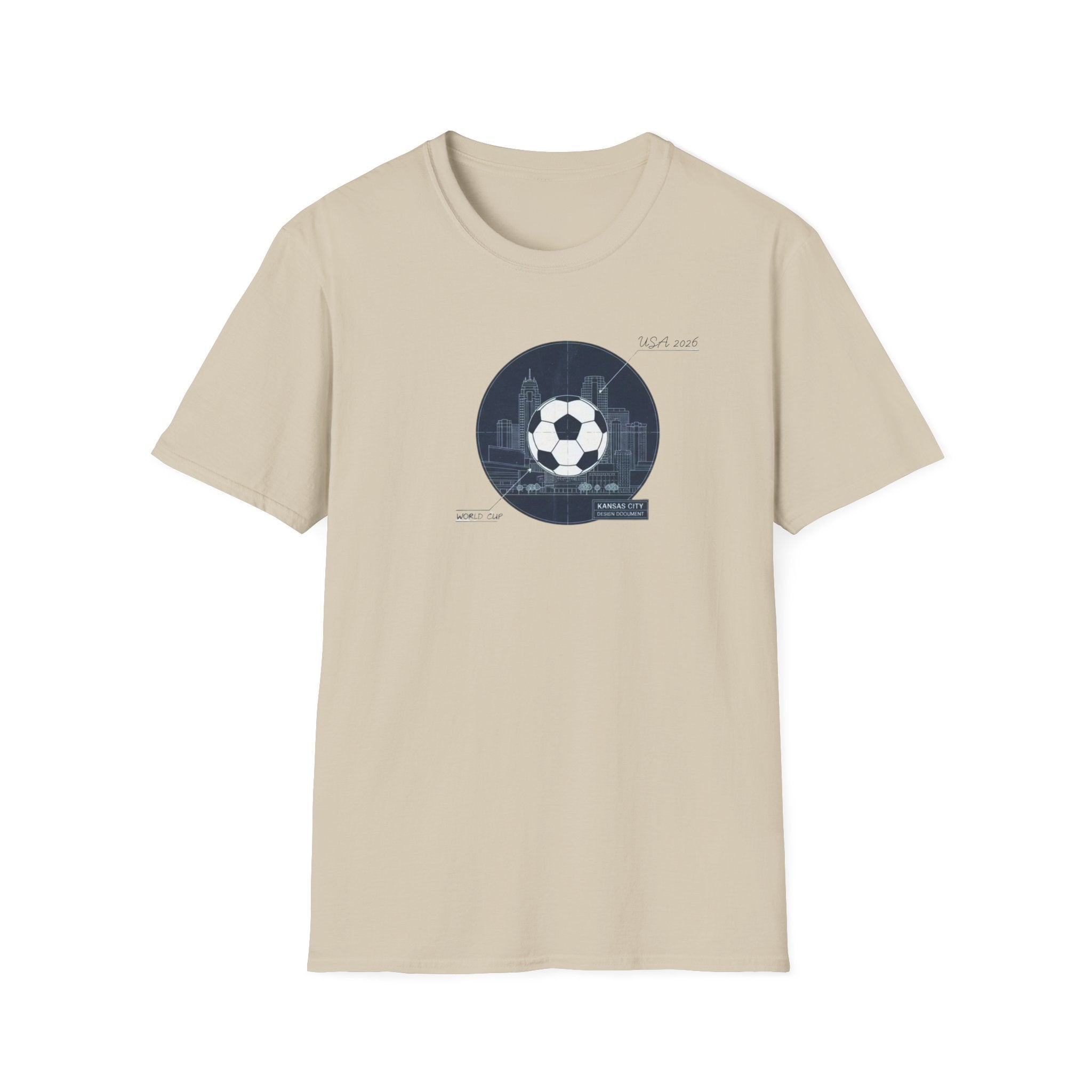 Soccer Globe T-Shirt — Vintage Stadium Soccer Ball Graphic Tee