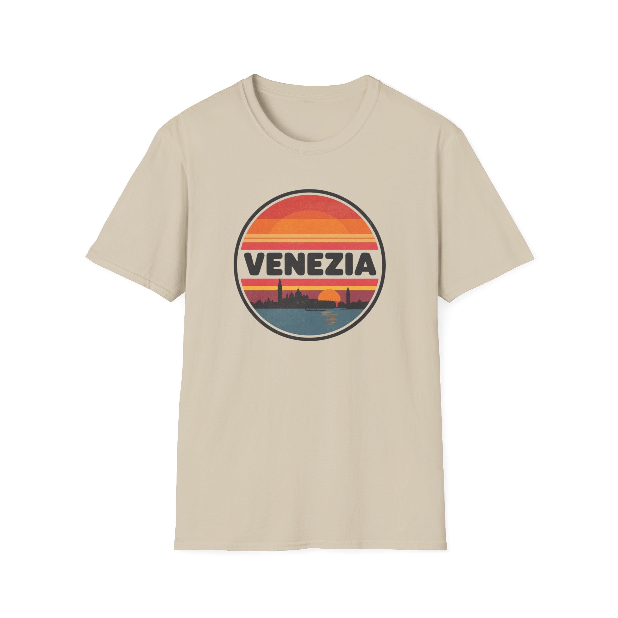 Venezia Sunset T-Shirt — Retro Venice Skyline Tee