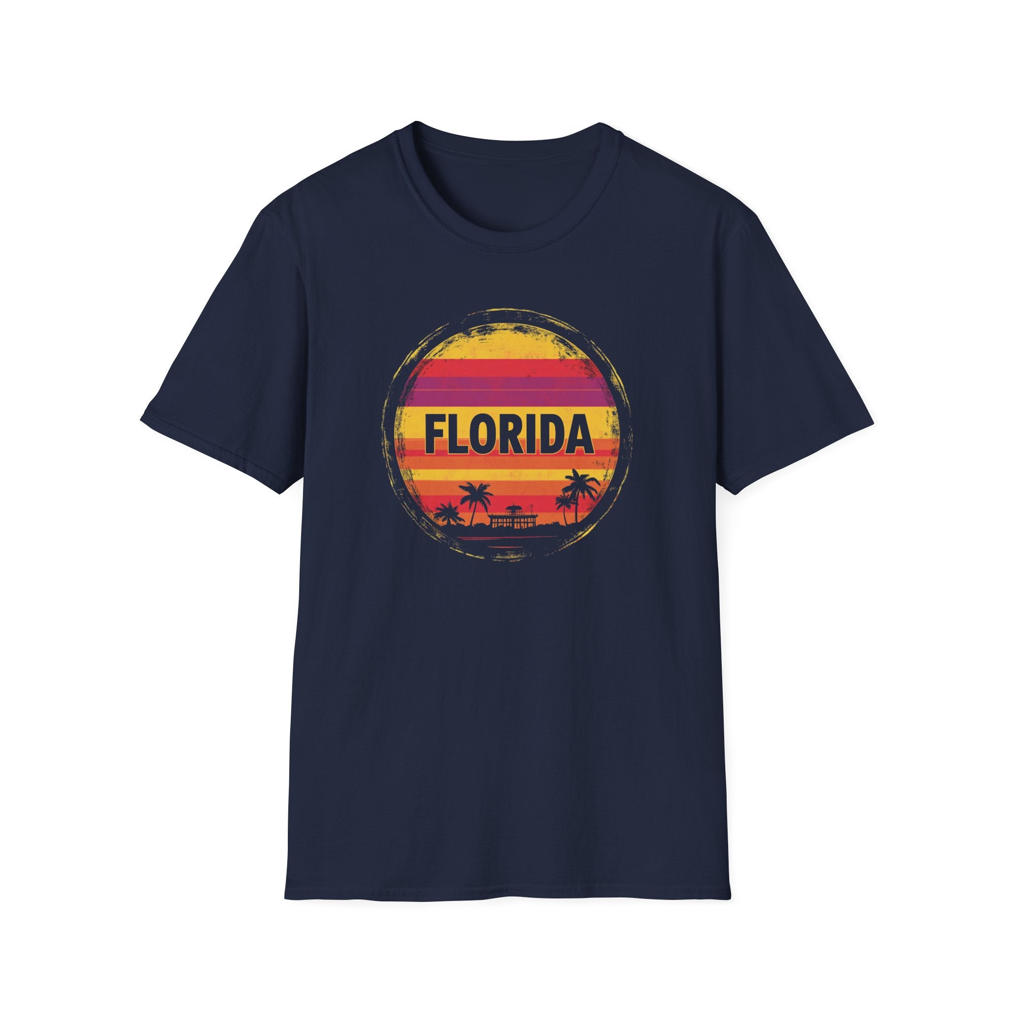 Florida Sunset T-Shirt — Retro Palm Beach Vacation Tee