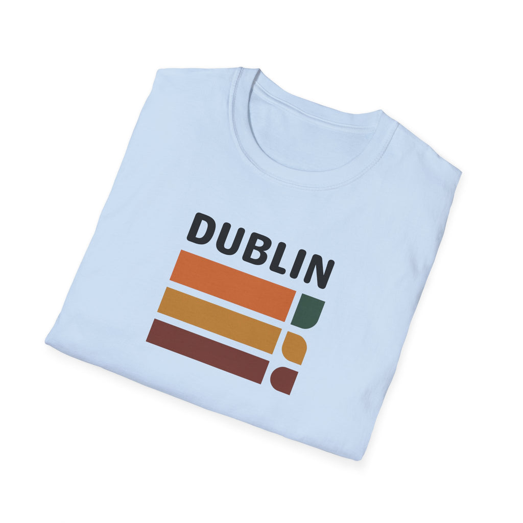 Dublin Retro Stripes T-Shirt | Irish City Graphic Tee