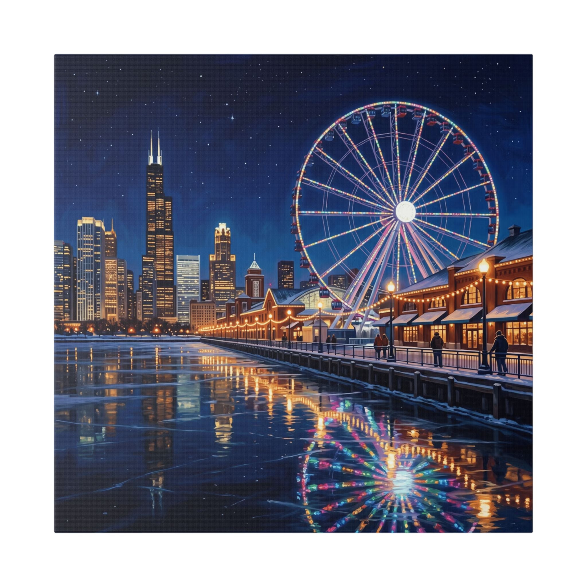 Chicago Navy Pier Ferris Wheel Canvas