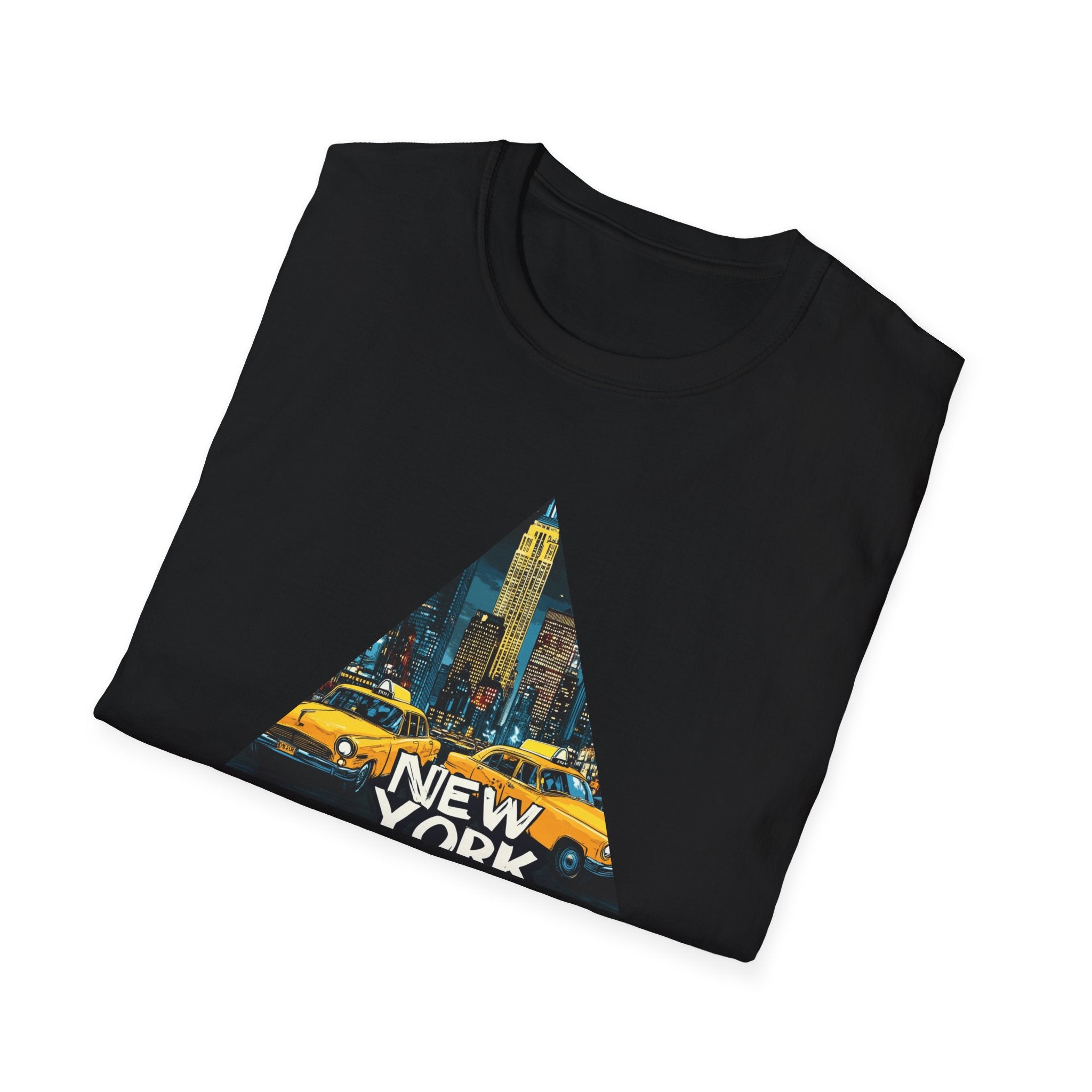 New York City Taxi Triangle T-Shirt | NYC Skyline Graphic Tee