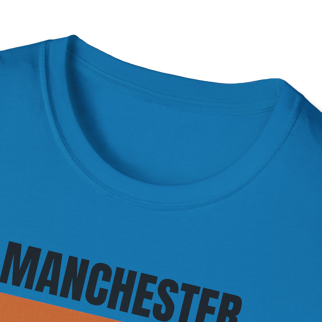 Manchester Retro Stripes T-Shirt | Vintage City Graphic
