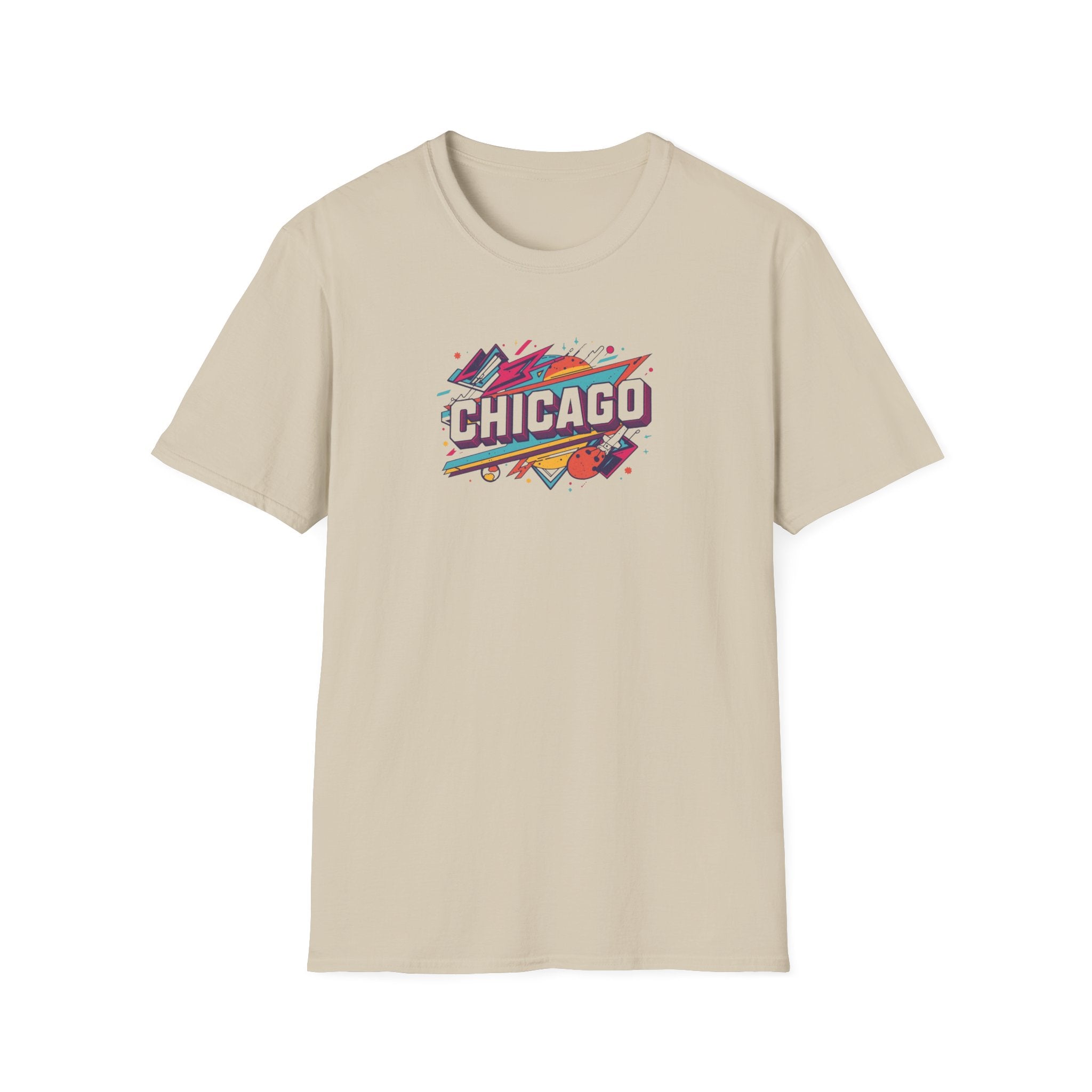 Chicago Retro Graphic T-Shirt | City Pride, Colorful Urban Badge