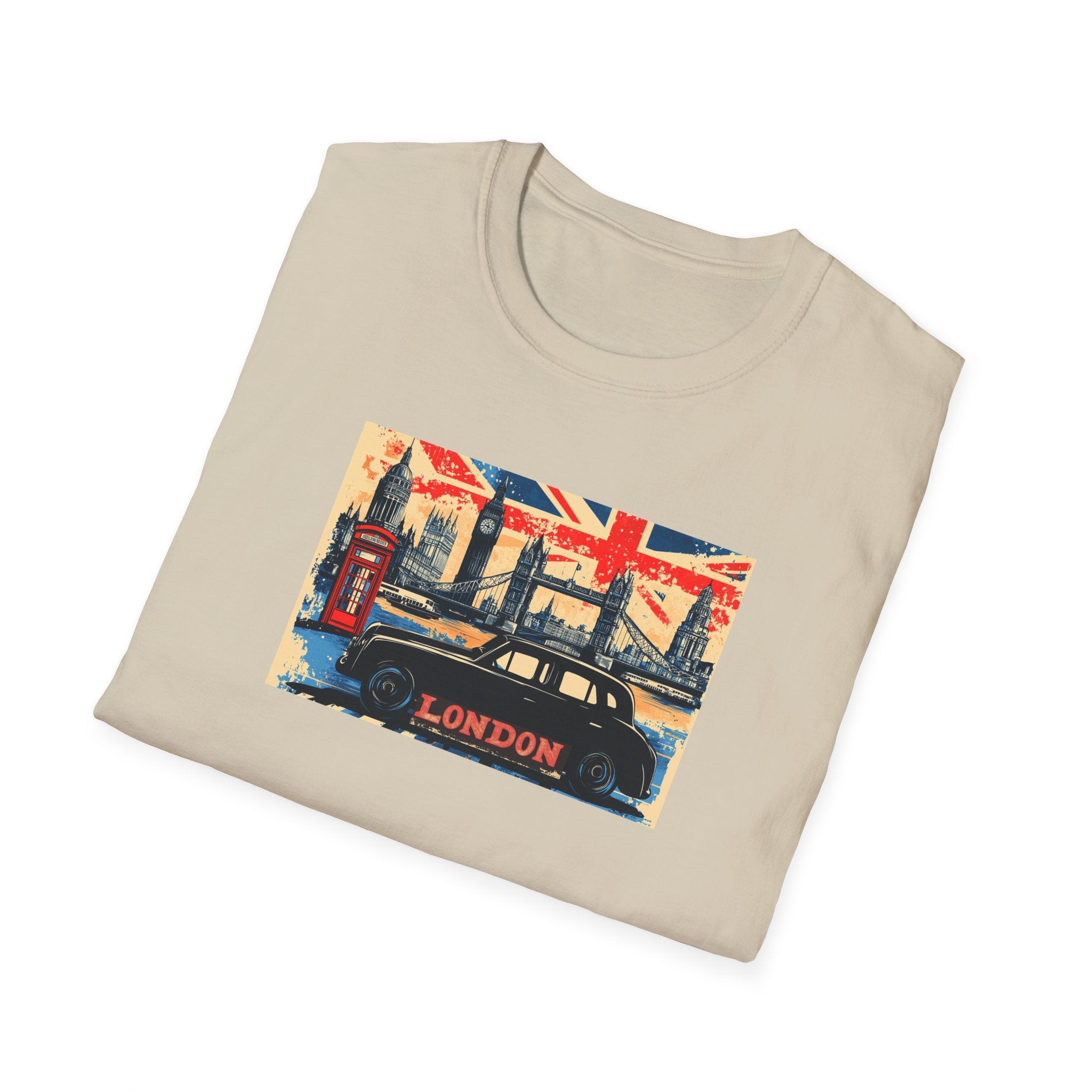 London Skyline Graphic T-Shirt | Union Jack, Tower Bridge, Red Phone Booth