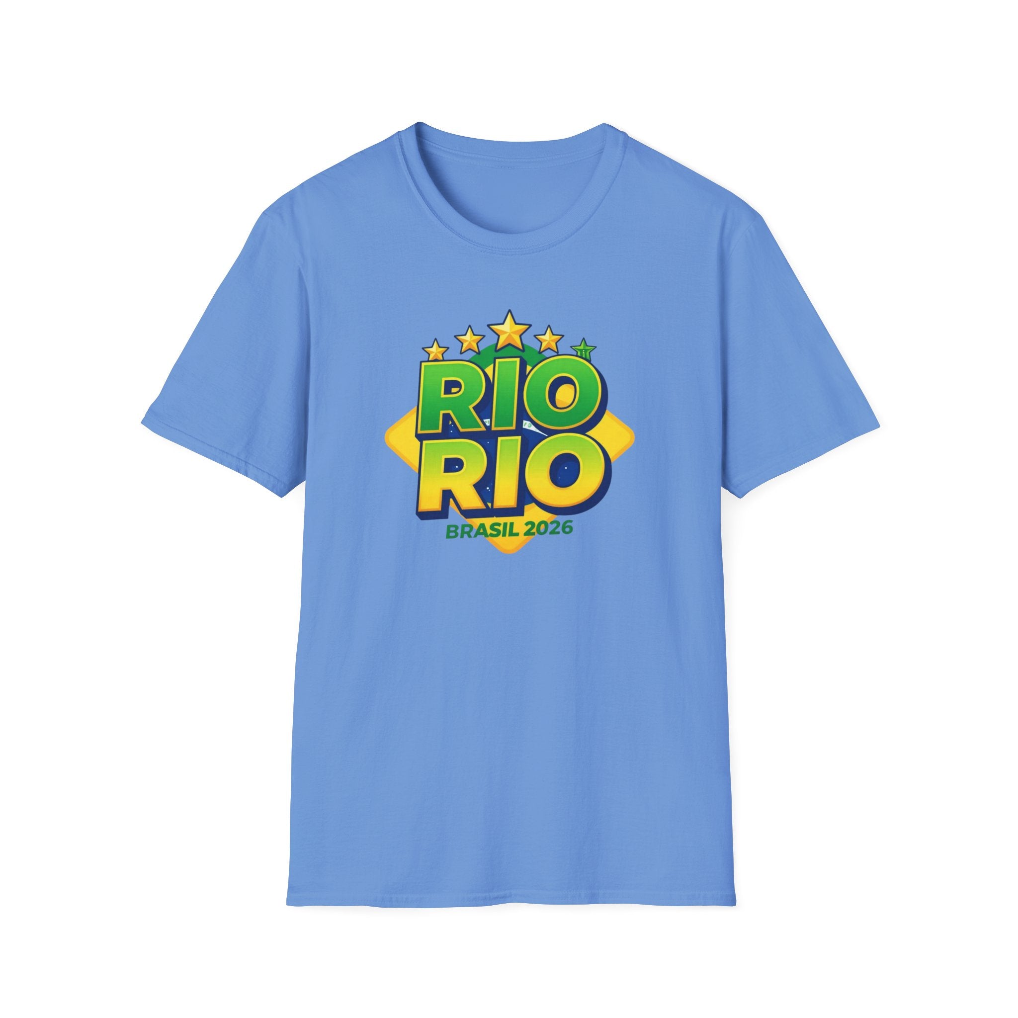 Rio Rio Brasil 2026 T-Shirt — Bright Brazilian Travel Souvenir Tee