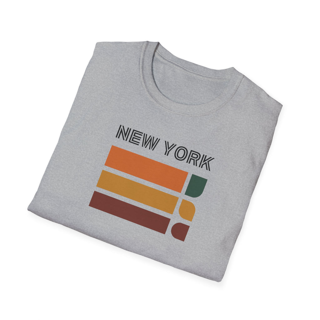 New York Retro Stripes T-Shirt | Vintage City Skyline Tee